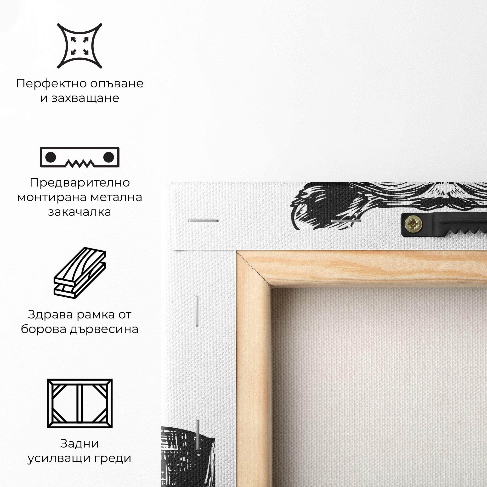 Картина на платно Bear In Suit mockup 5