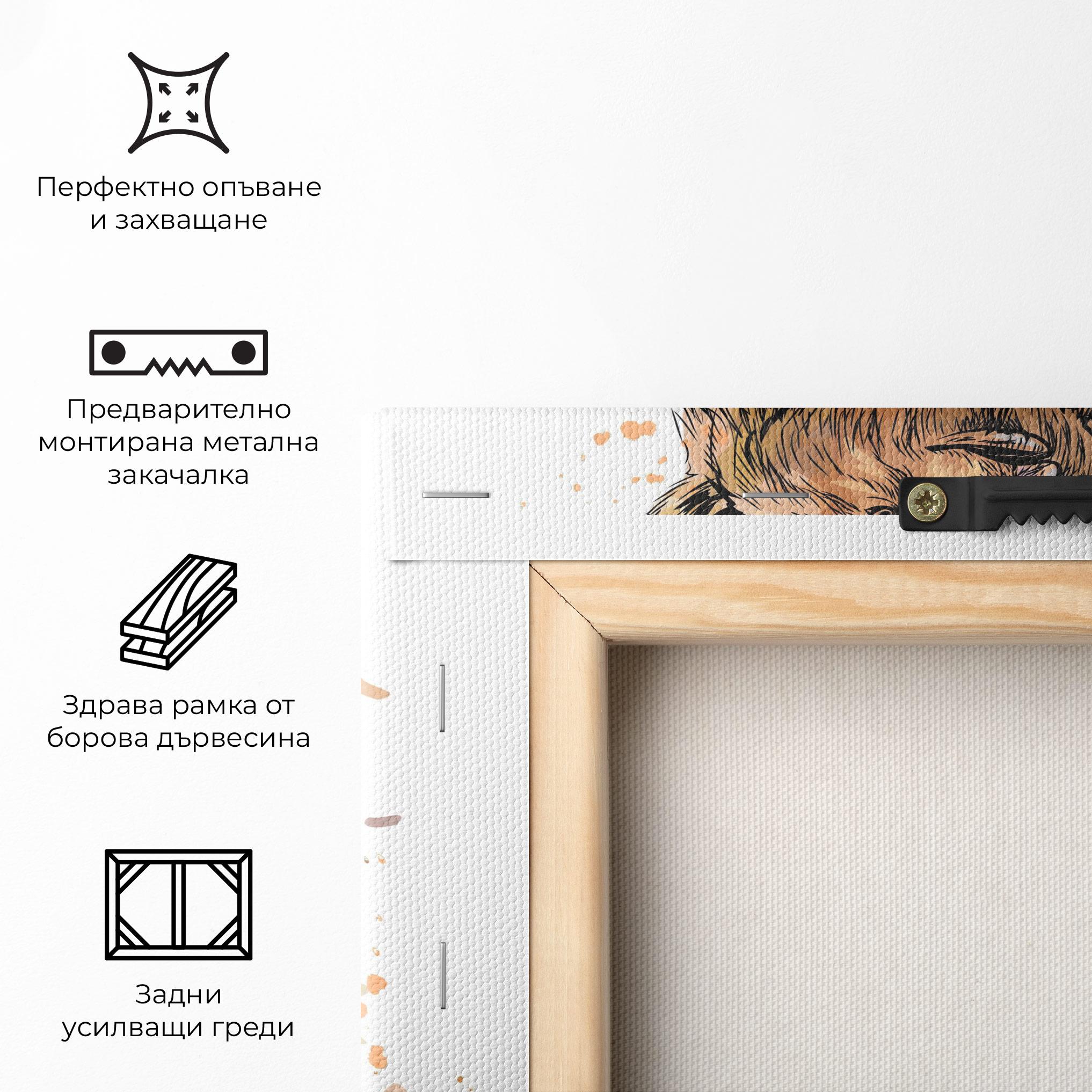 Картина на платно Butterfly Bear mockup 5