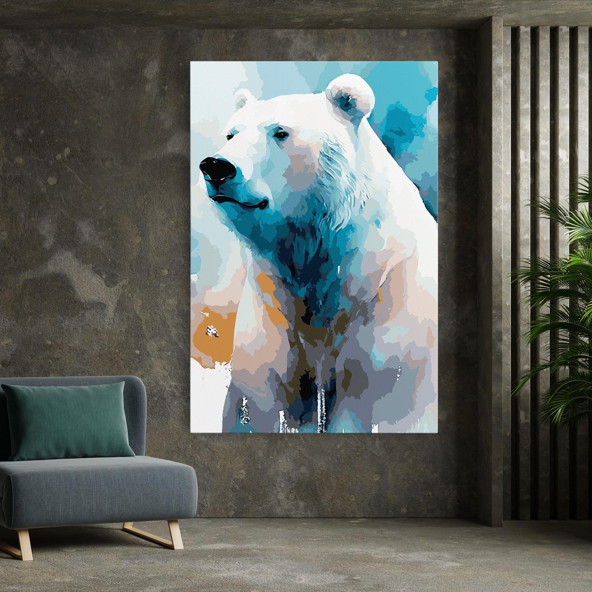 Картина на платно Beautiful Icebear mockup 7