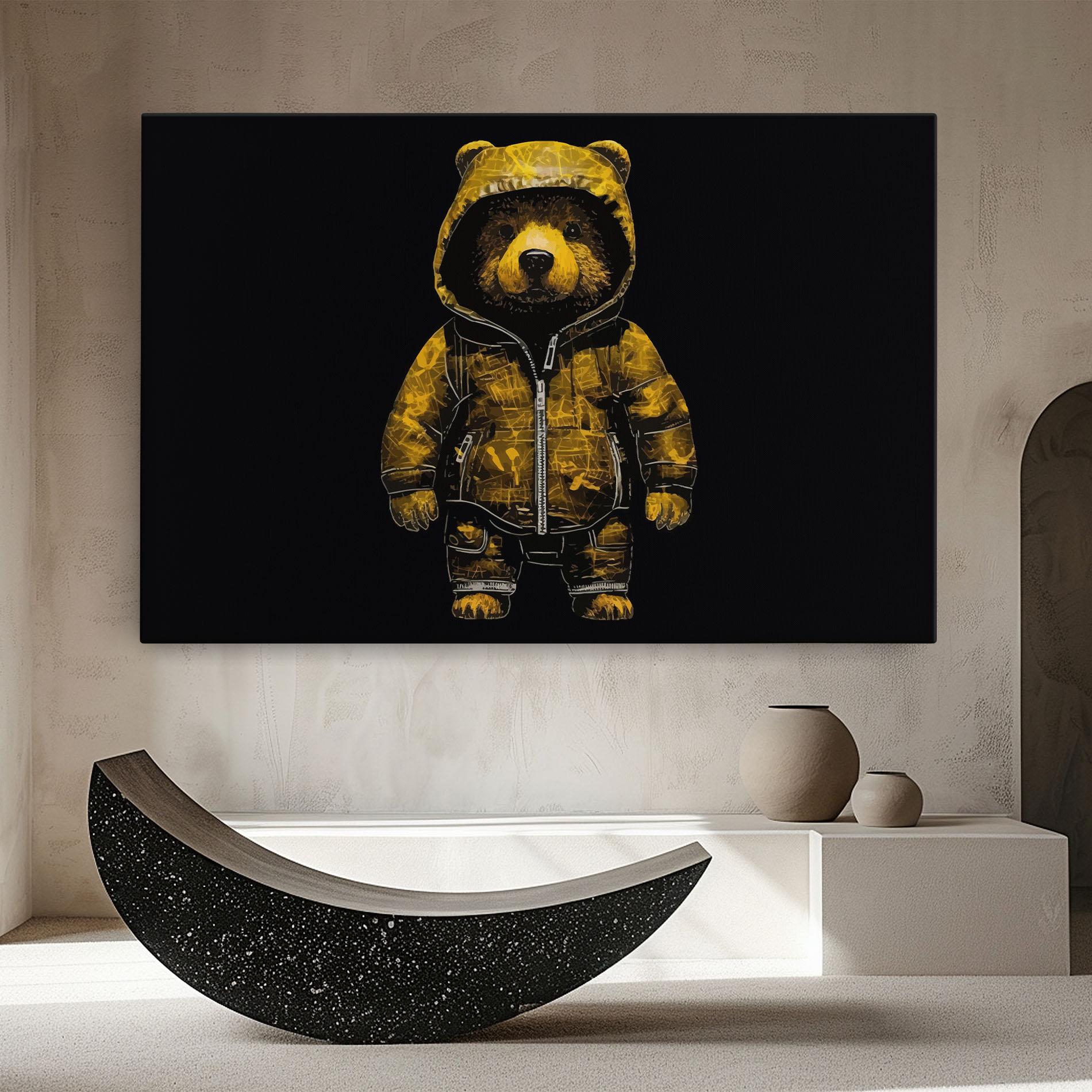 Картина на платно Yellow Bear mockup 8