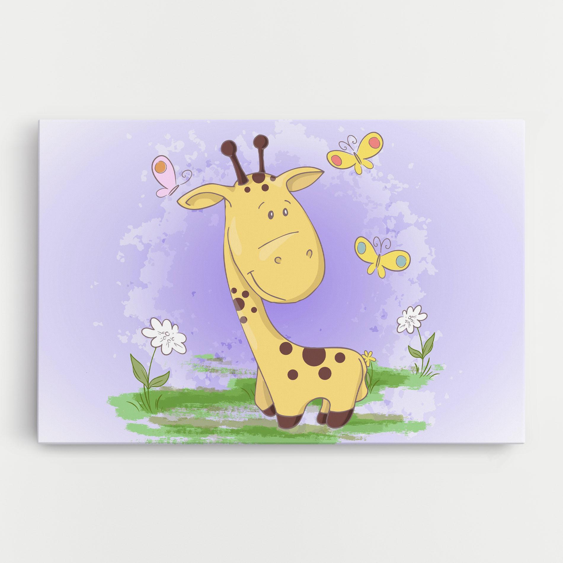 Картина на платно Cute Giraffe mockup 0