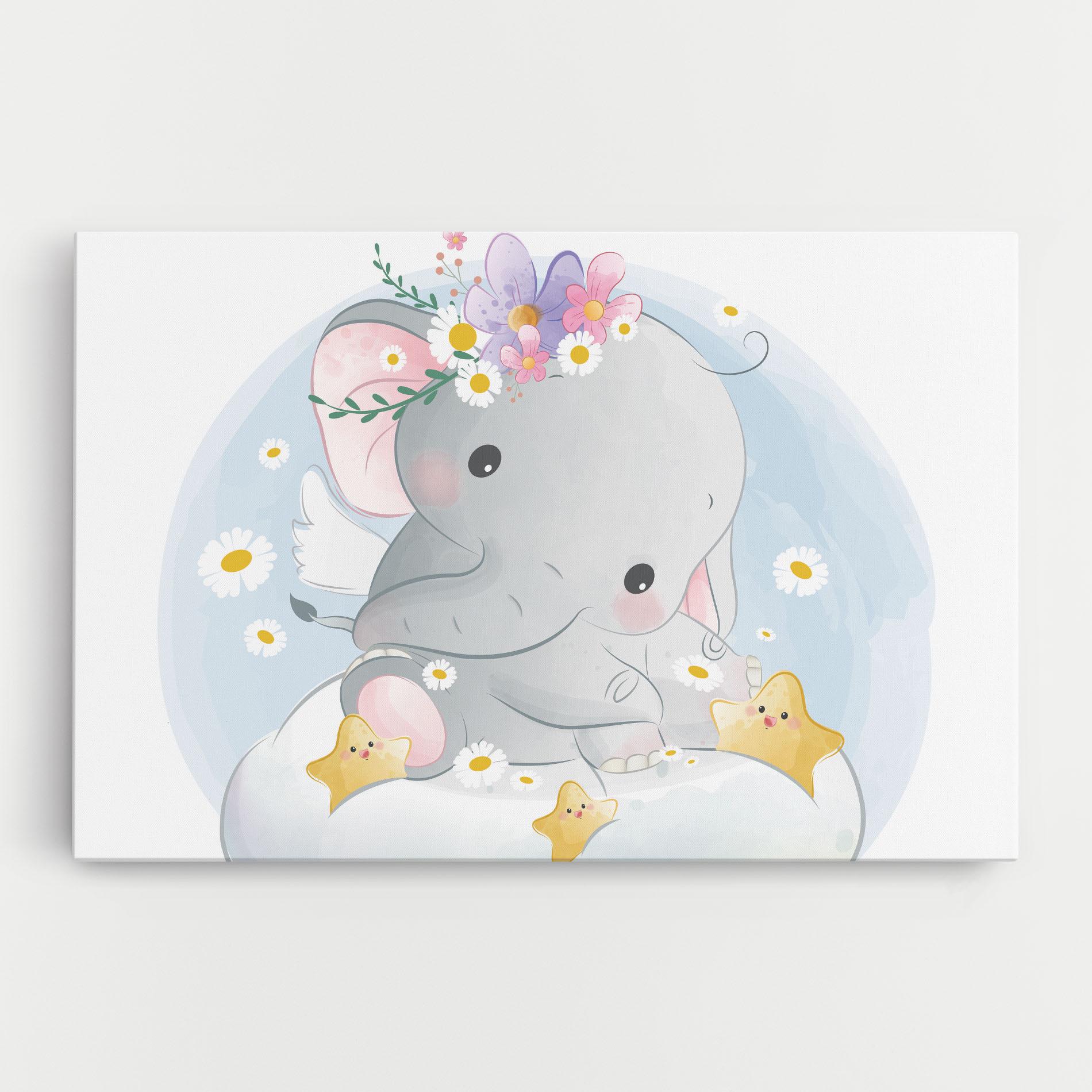 Картина на платно Elephant Stars mockup 0
