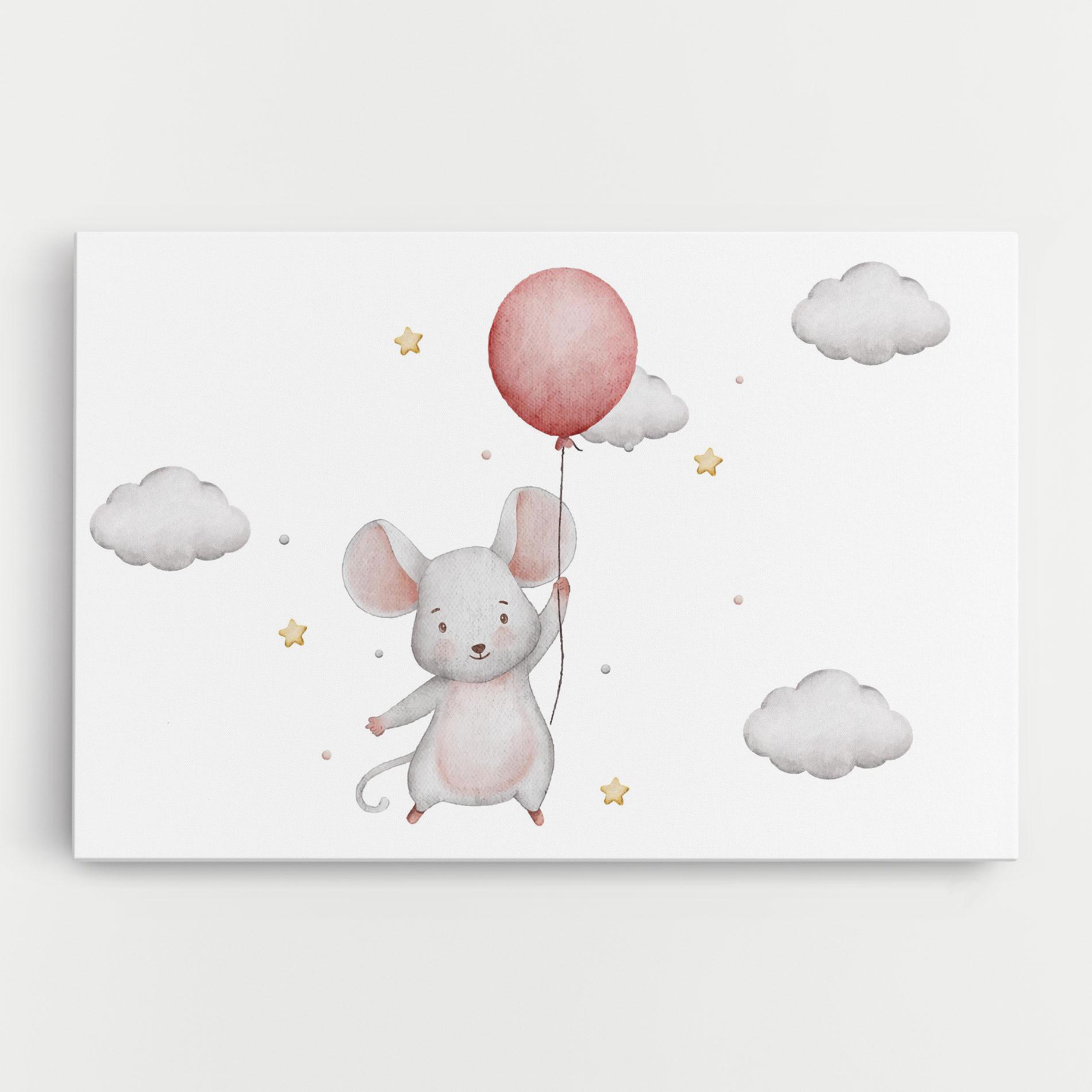 Картина на платно Mouse Balloon mockup 0
