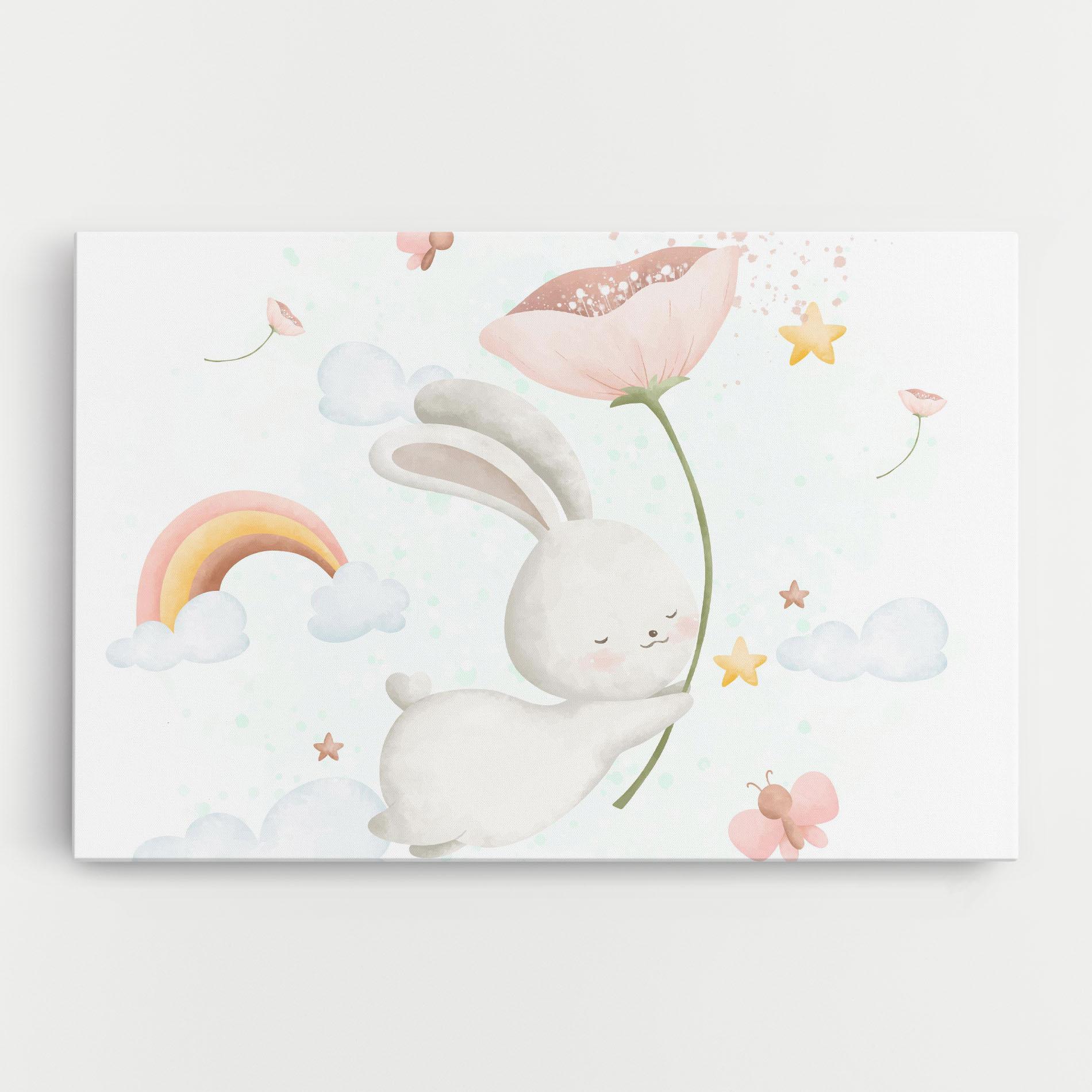 Картина на платно Spring Flower Bunny mockup 0