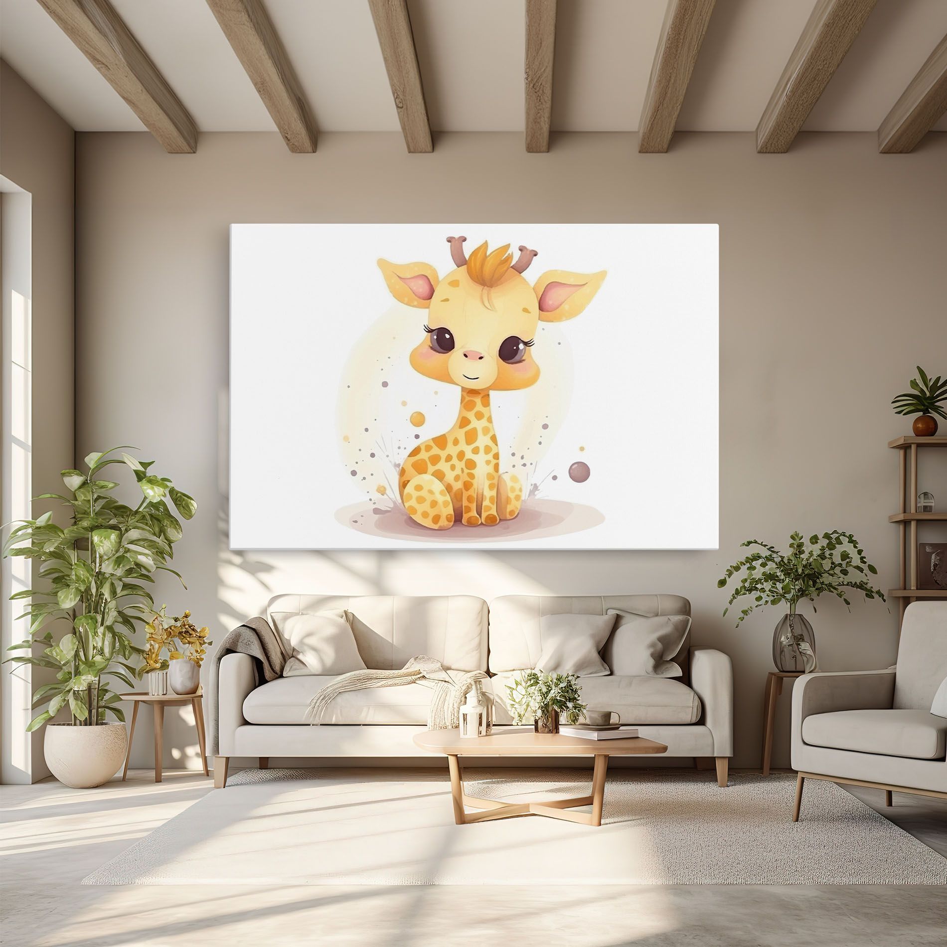 Adorable Giraffe mockup 6