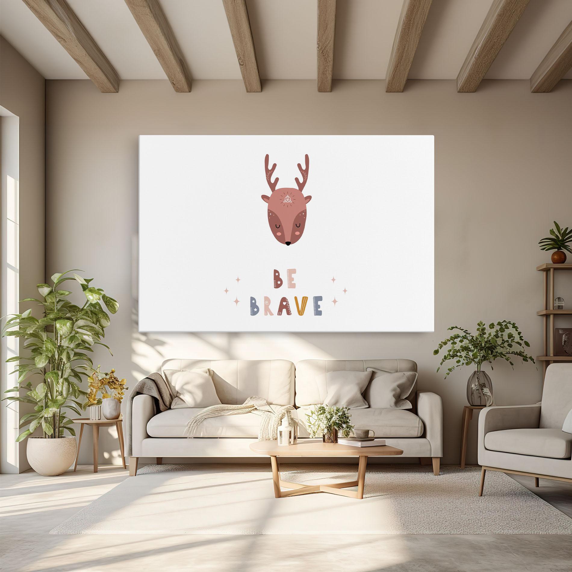 Картина на платно Brave Deer mockup 6