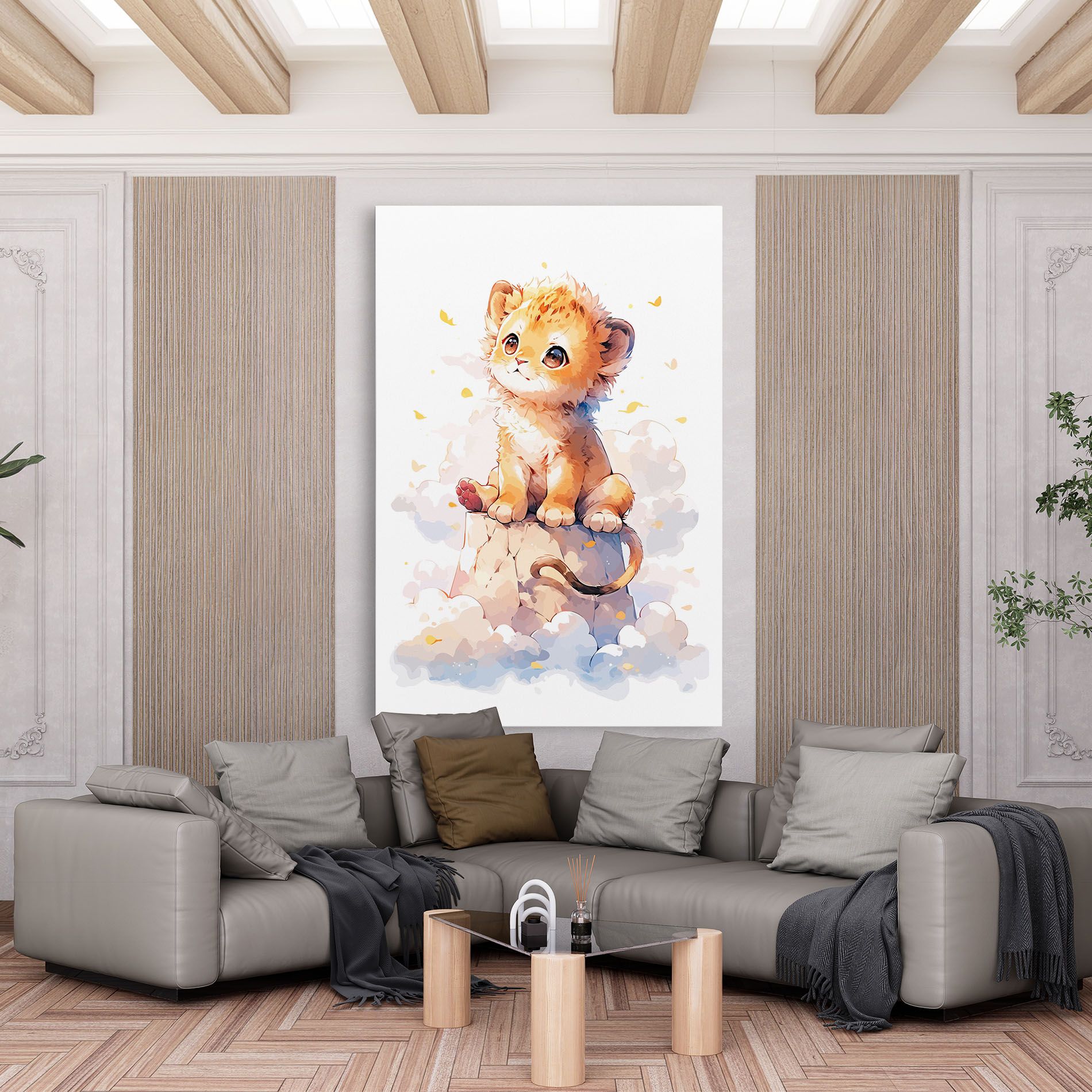 Cute Cloud Lion mockup 6