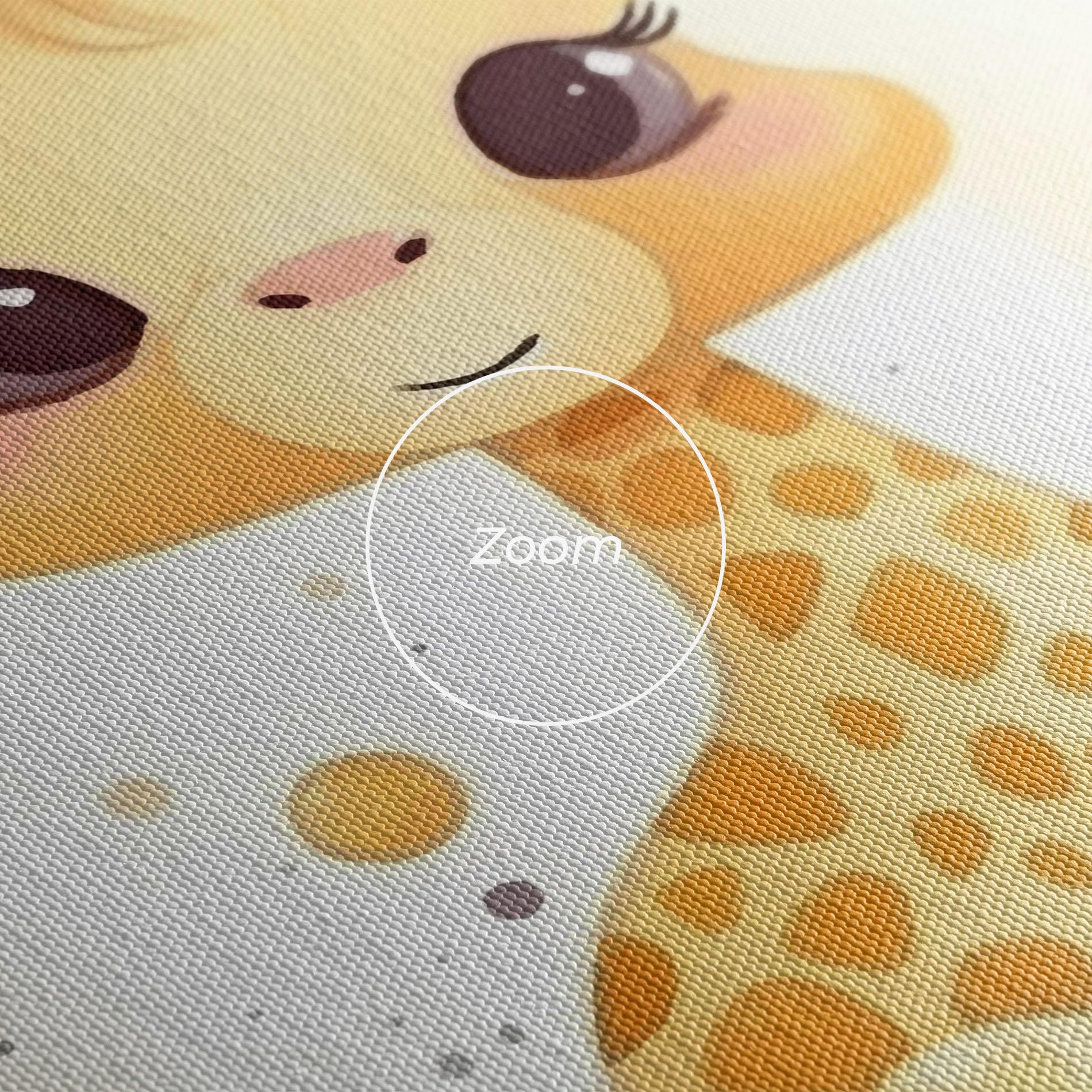 Картина на платно Adorable Giraffe mockup 3