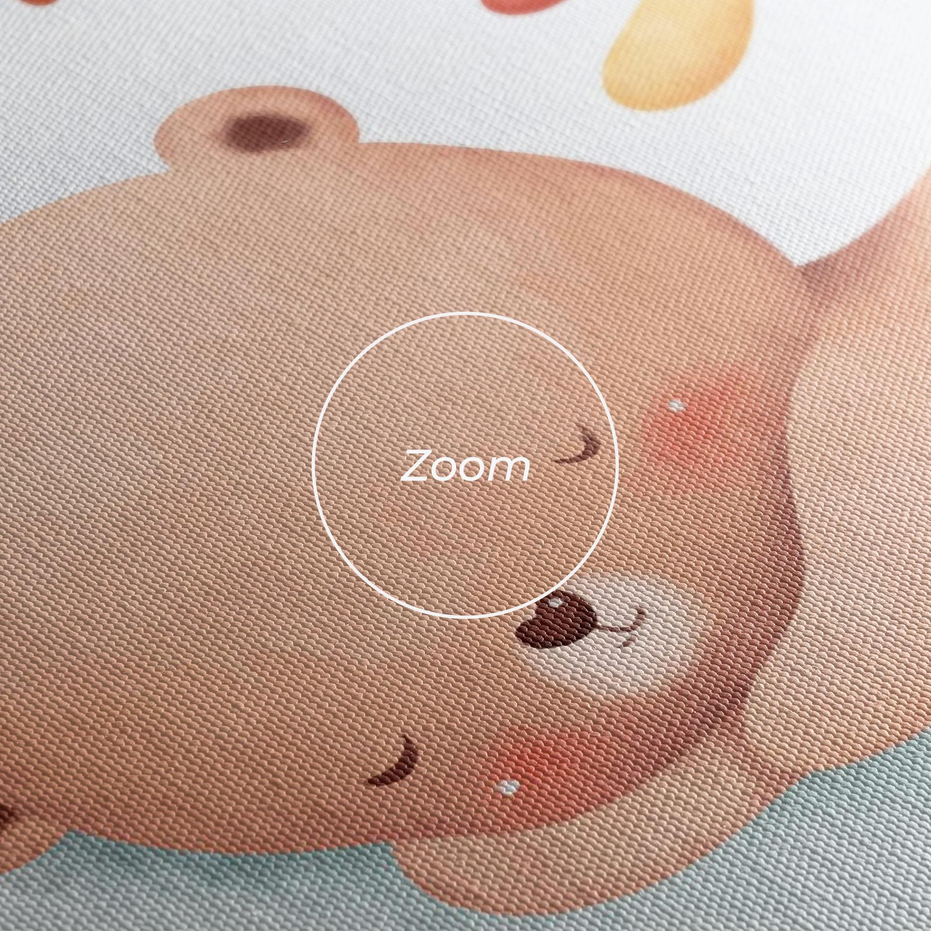 Картина на платно Blue Moon Bear mockup 3