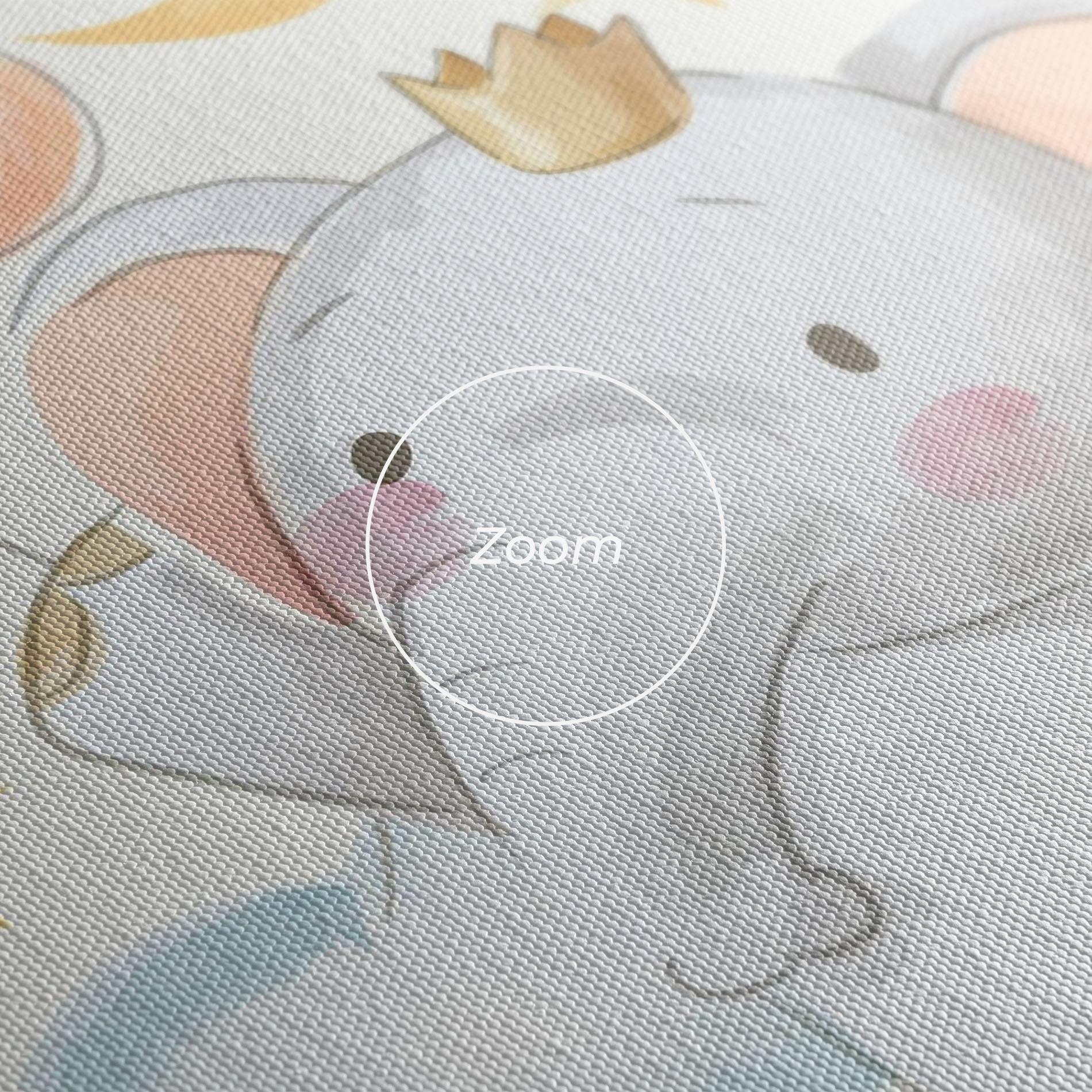 Картина на платно Elephant Flying mockup 3