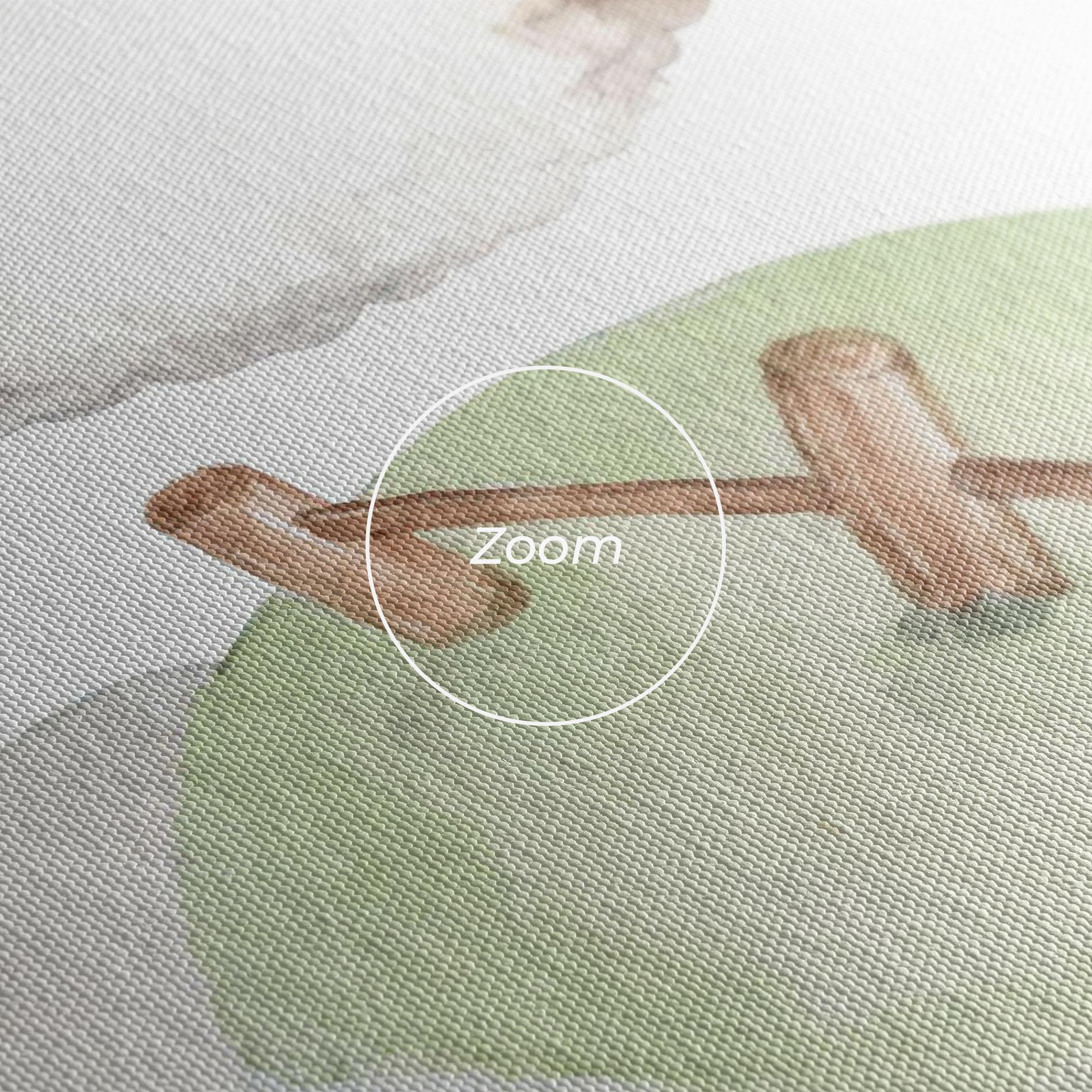 Картина на платно Sheep Jump mockup 3