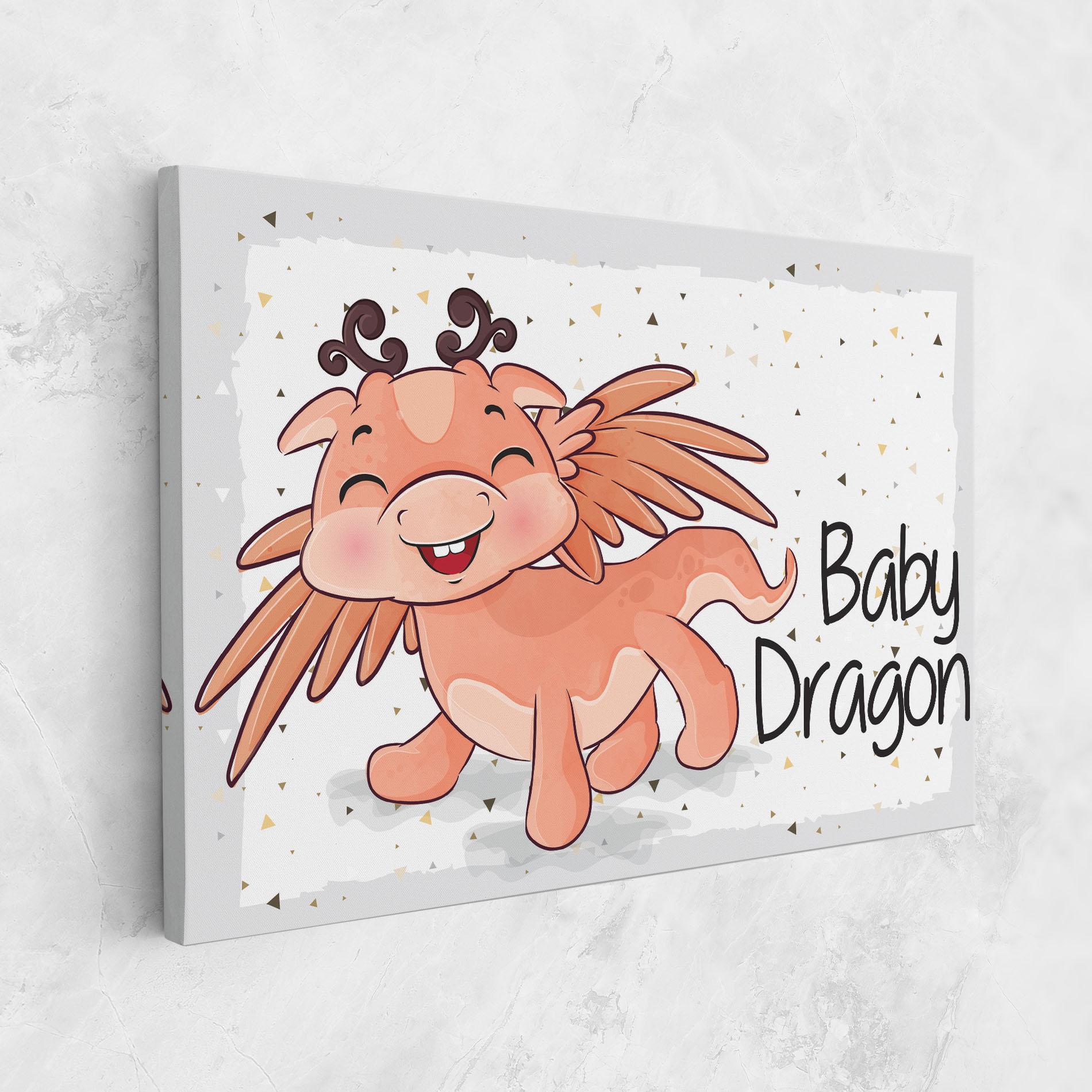 Картина на платно Baby Cute Dragon mockup 1