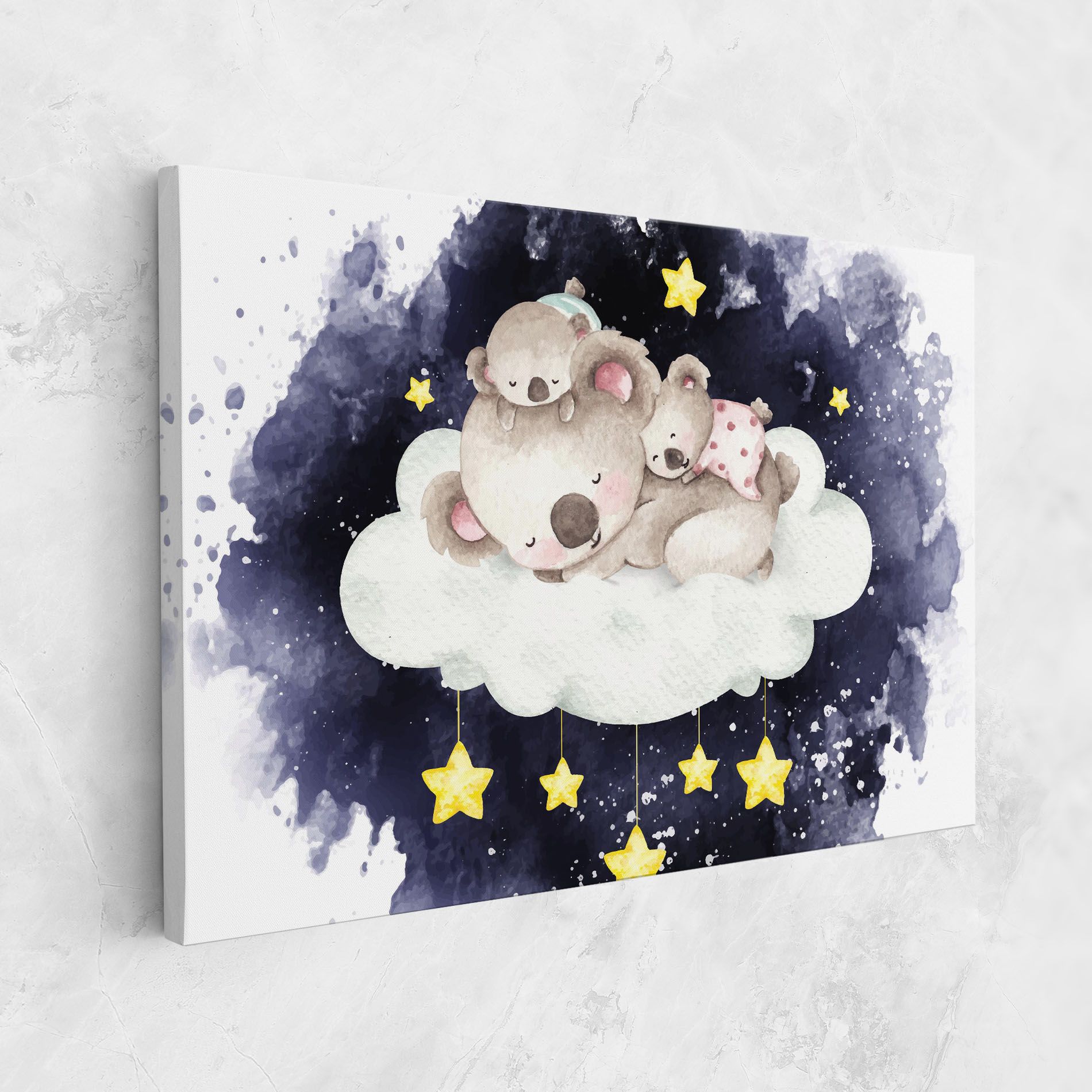 Baby Koala Sleeping mockup 1