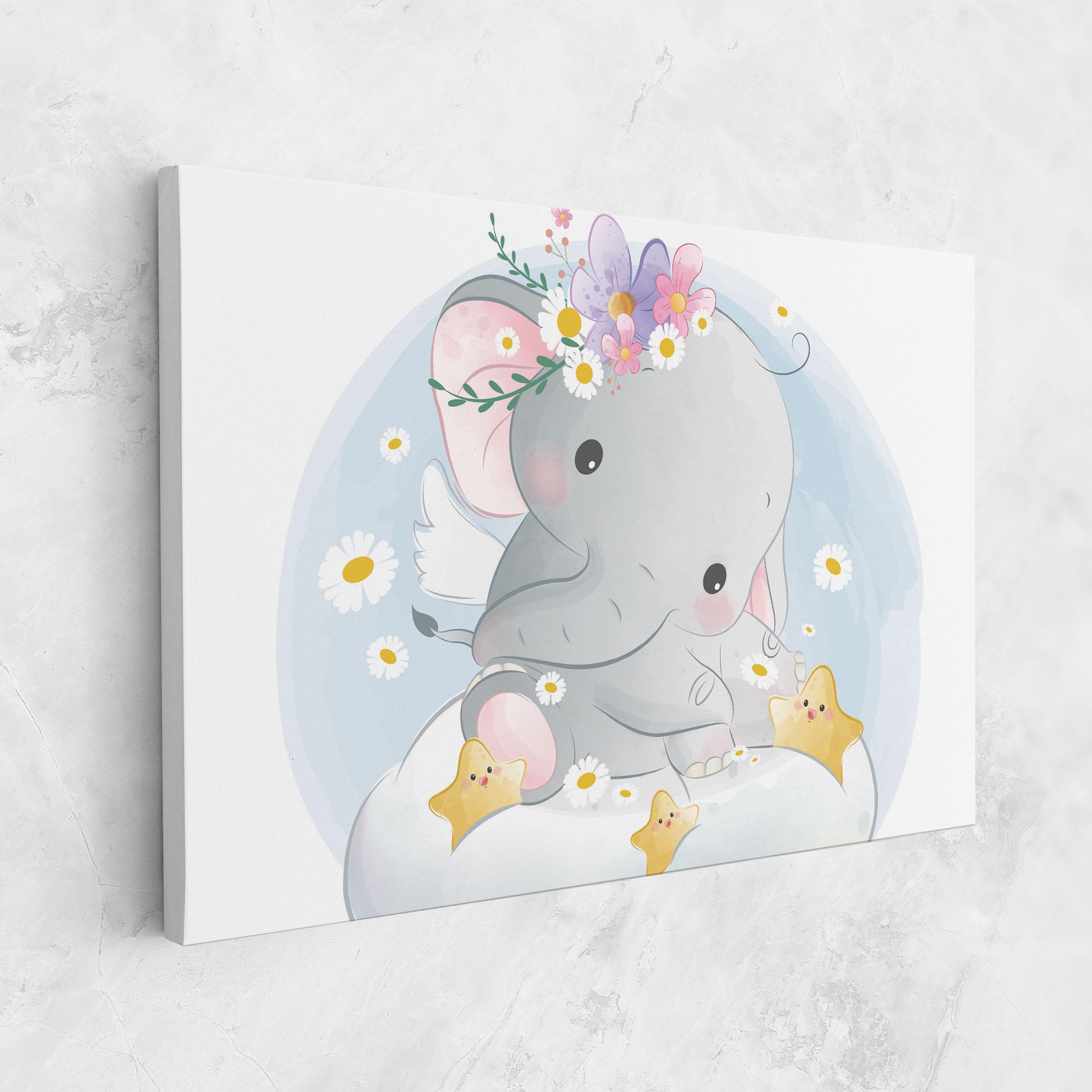 Картина на платно Elephant Stars mockup 1