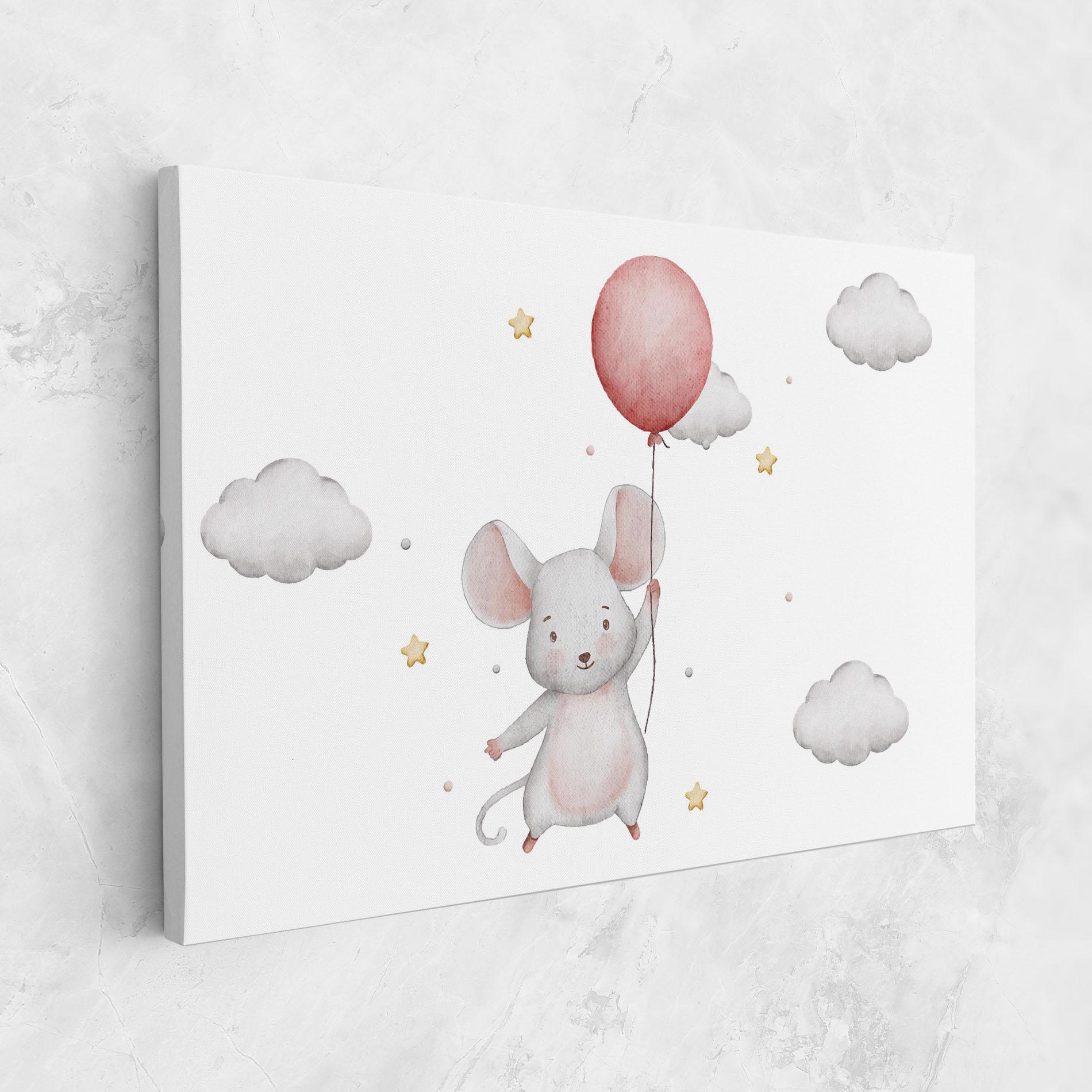 Картина на платно Mouse Balloon mockup 1