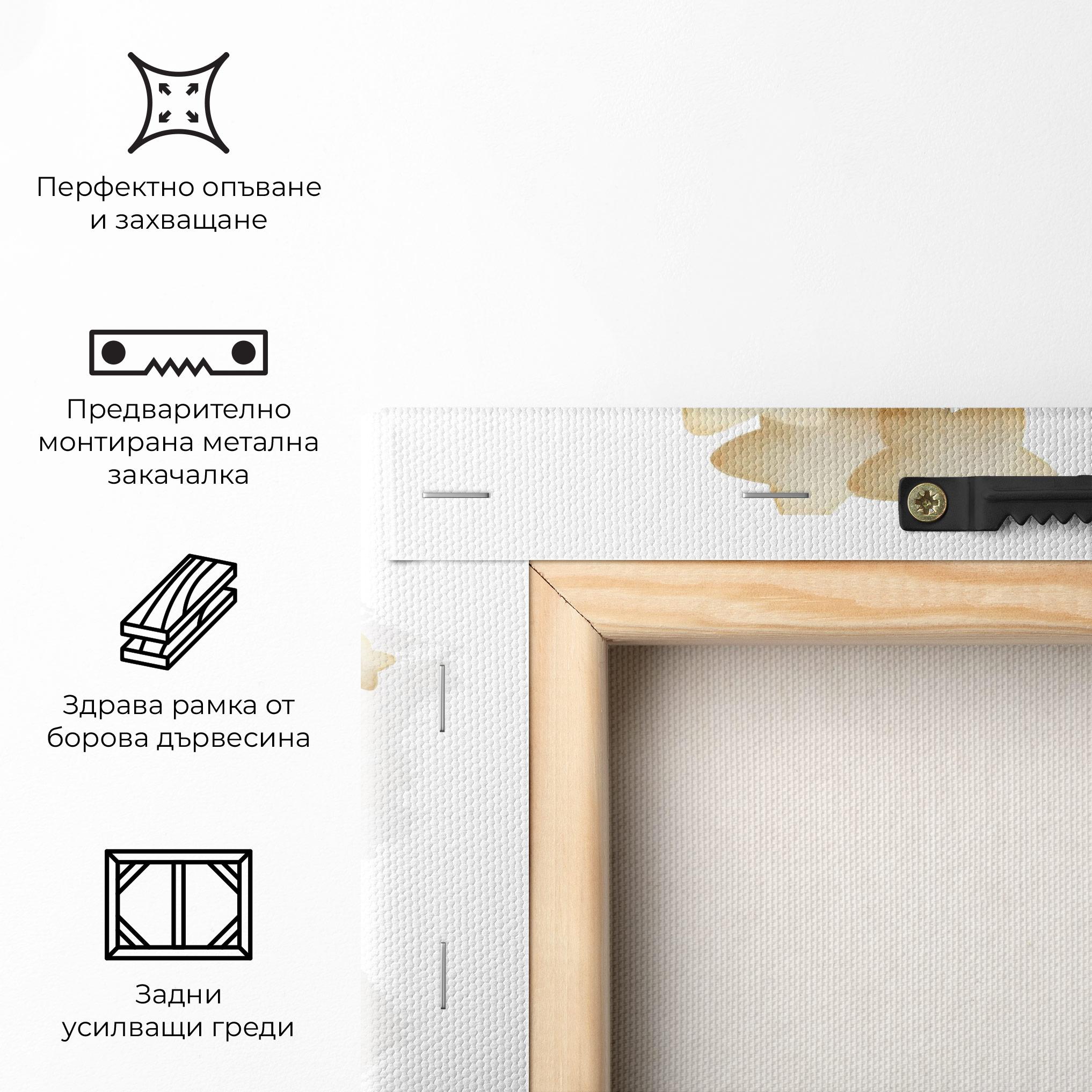 Картина на платно Bear Moon mockup 5