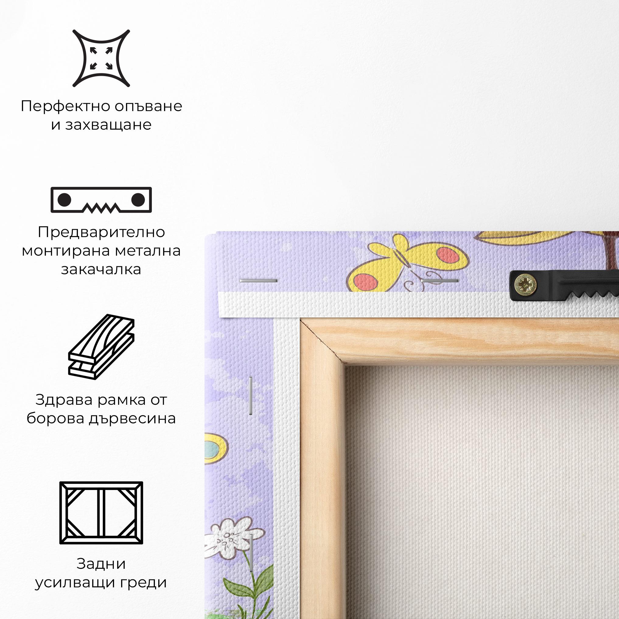 Картина на платно Cute Giraffe mockup 5