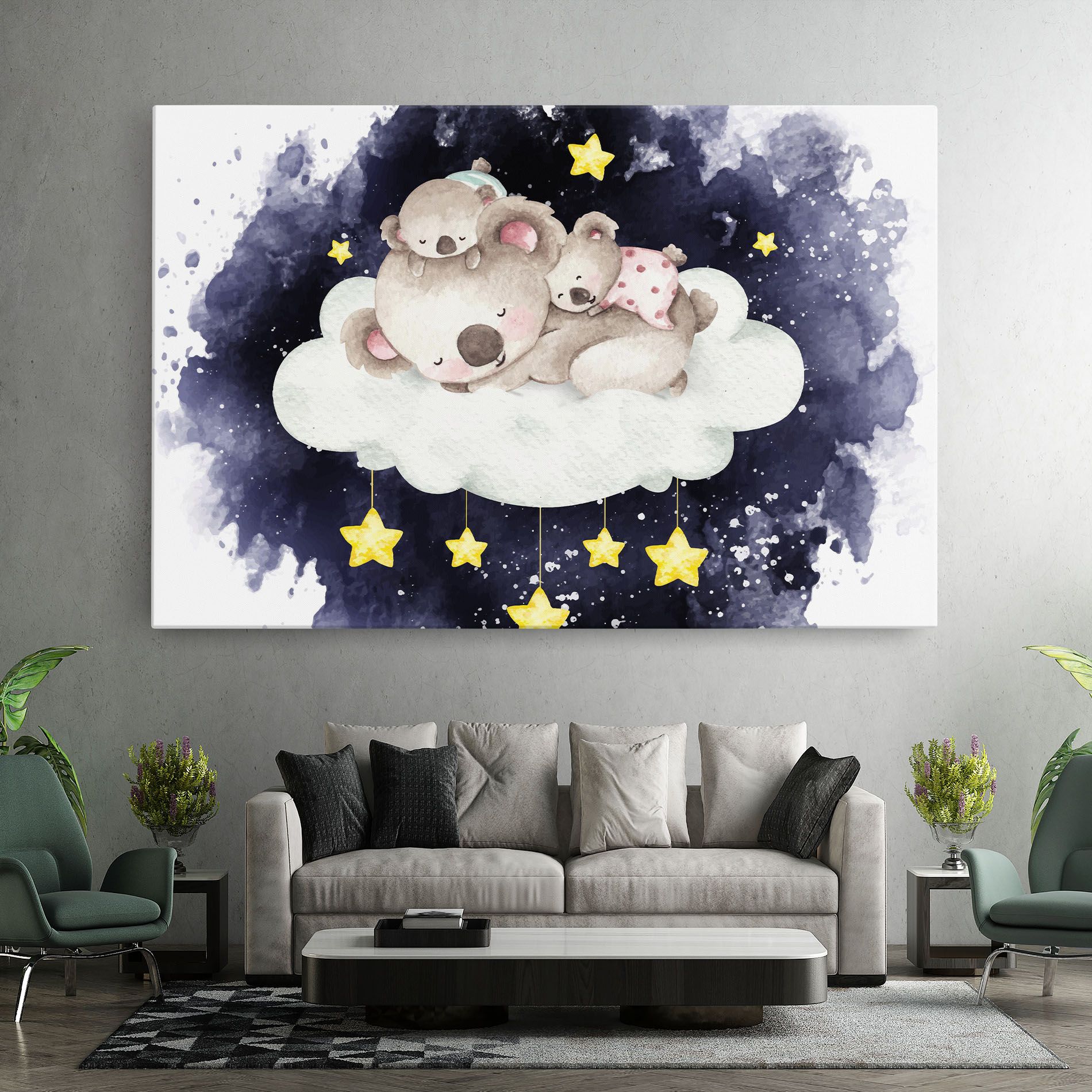 Baby Koala Sleeping mockup 7