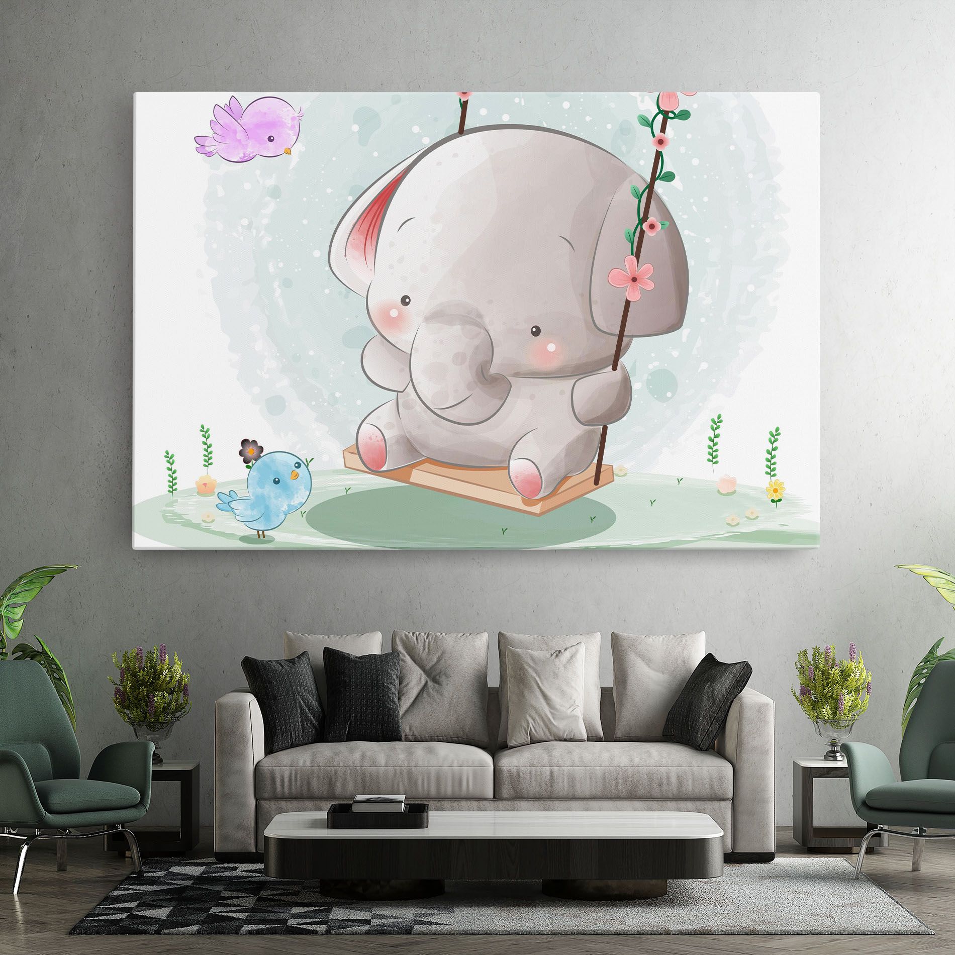Bird Baby Elephant mockup 7