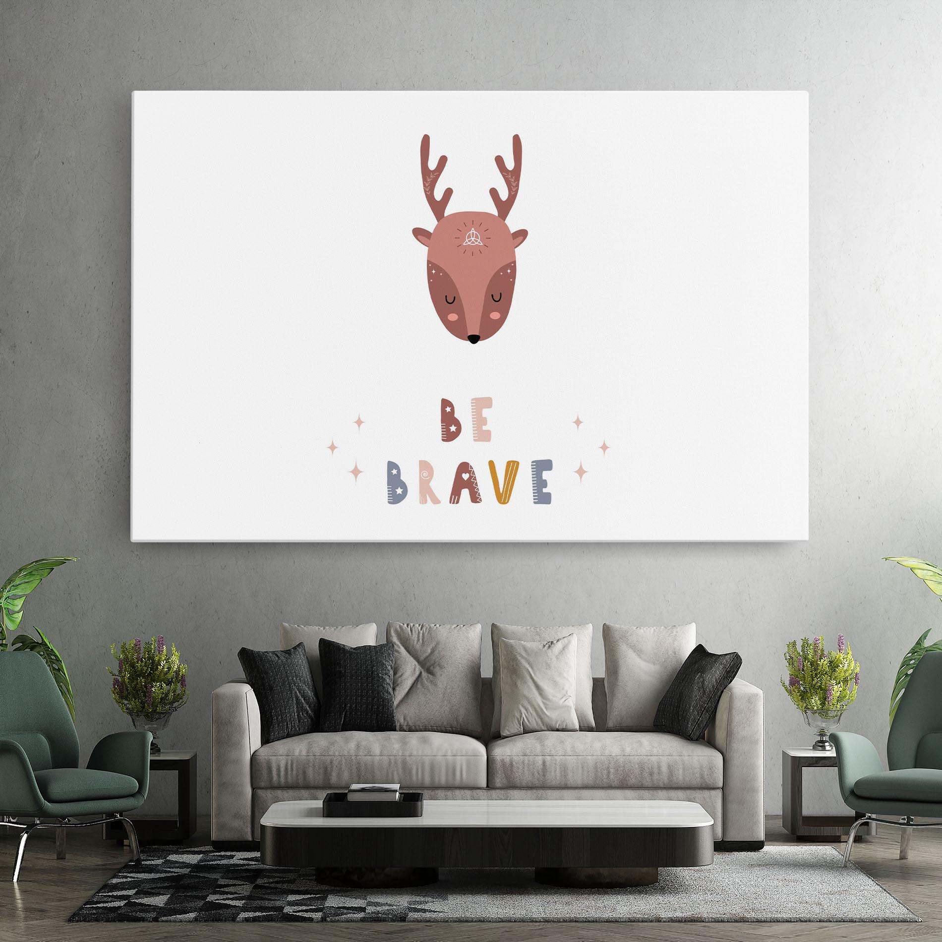 Картина на платно Brave Deer mockup 7