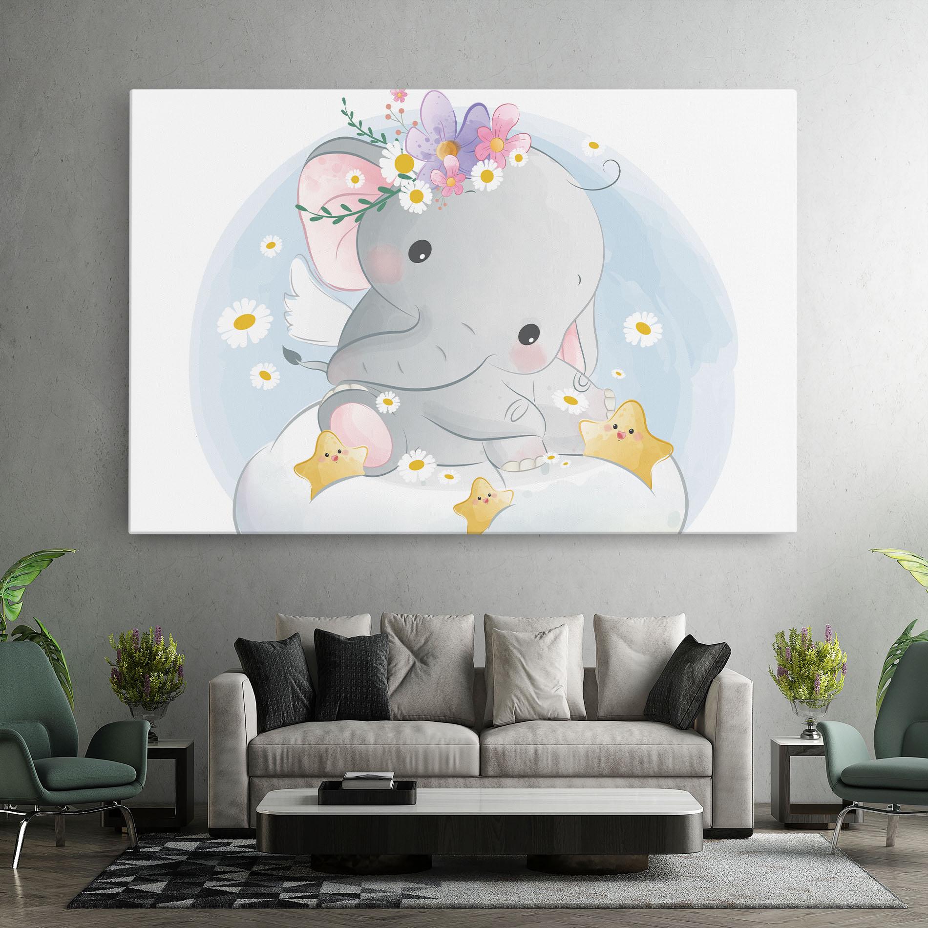 Картина на платно Elephant Stars mockup 7