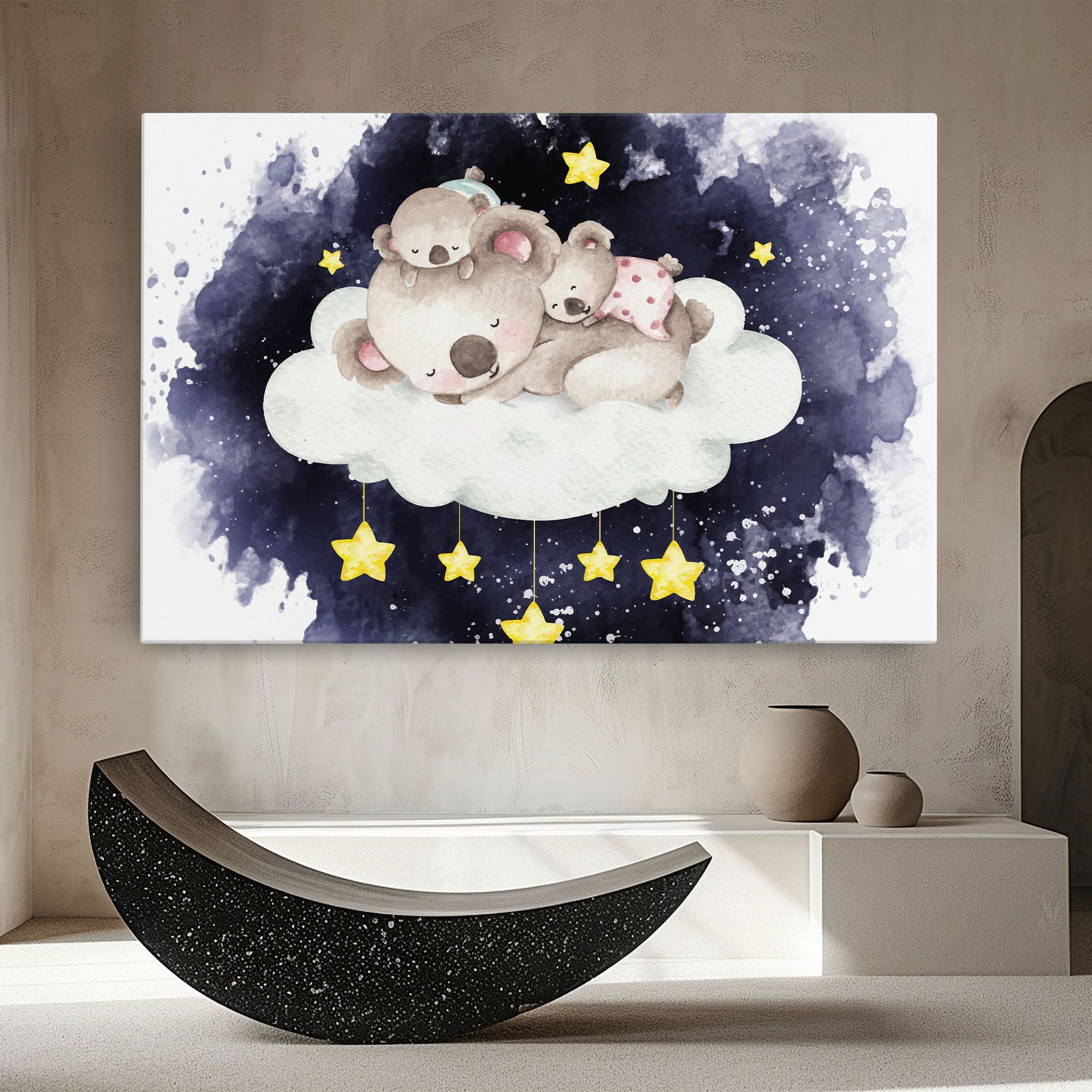 Baby Koala Sleeping mockup 8