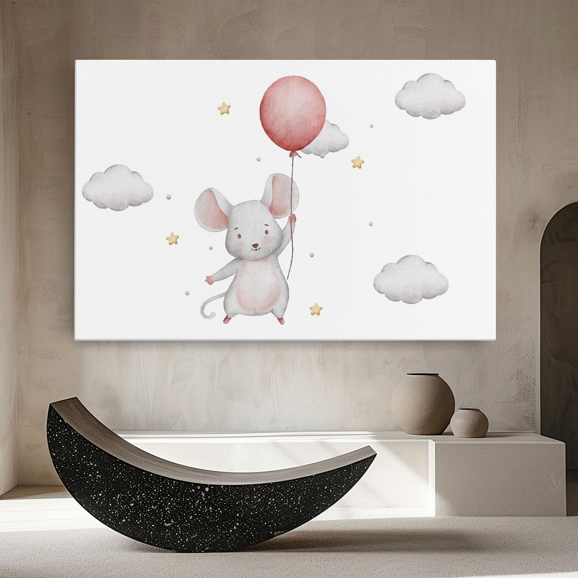 Картина на платно Mouse Balloon mockup 8