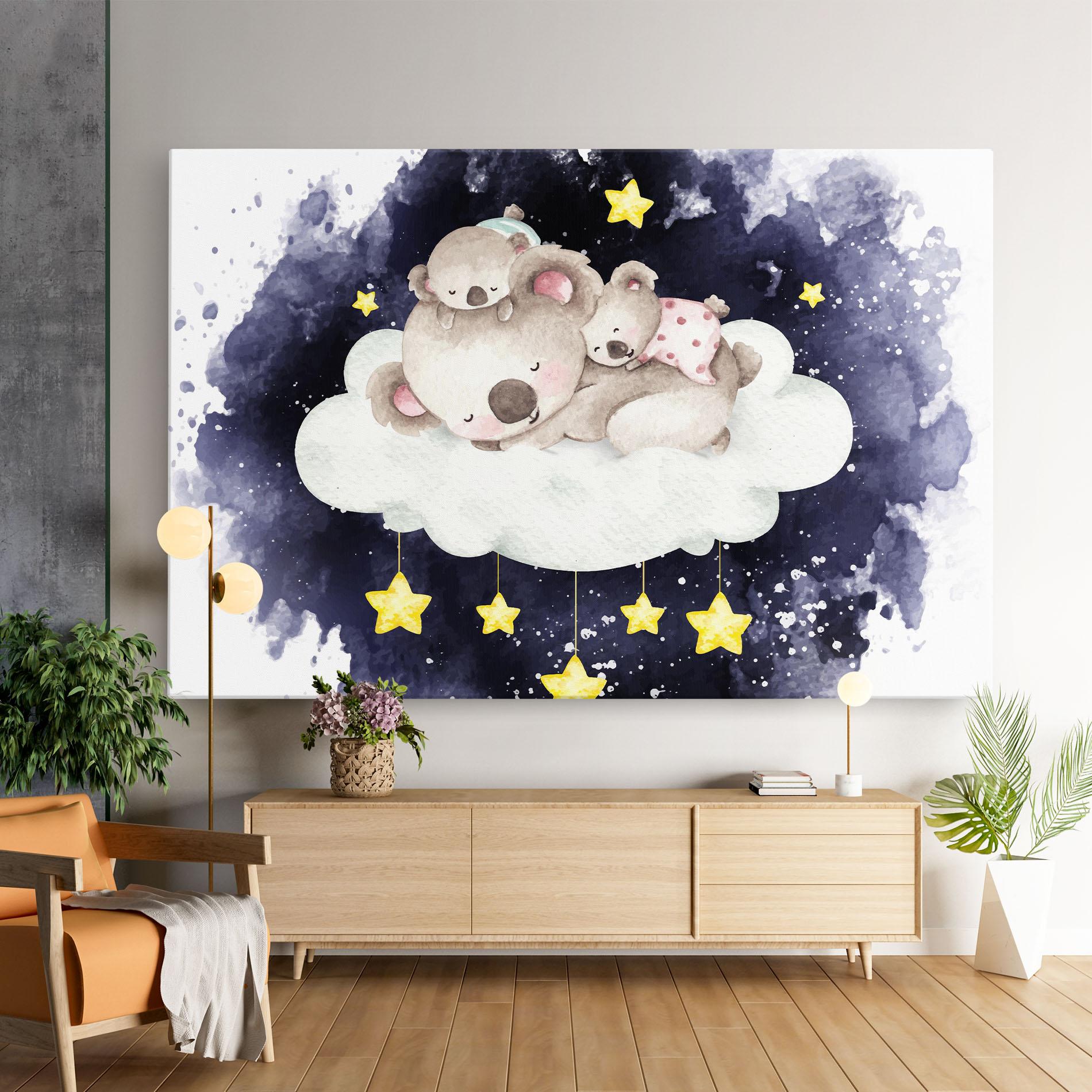 Картина на платно Baby Koala Sleeping mockup 9