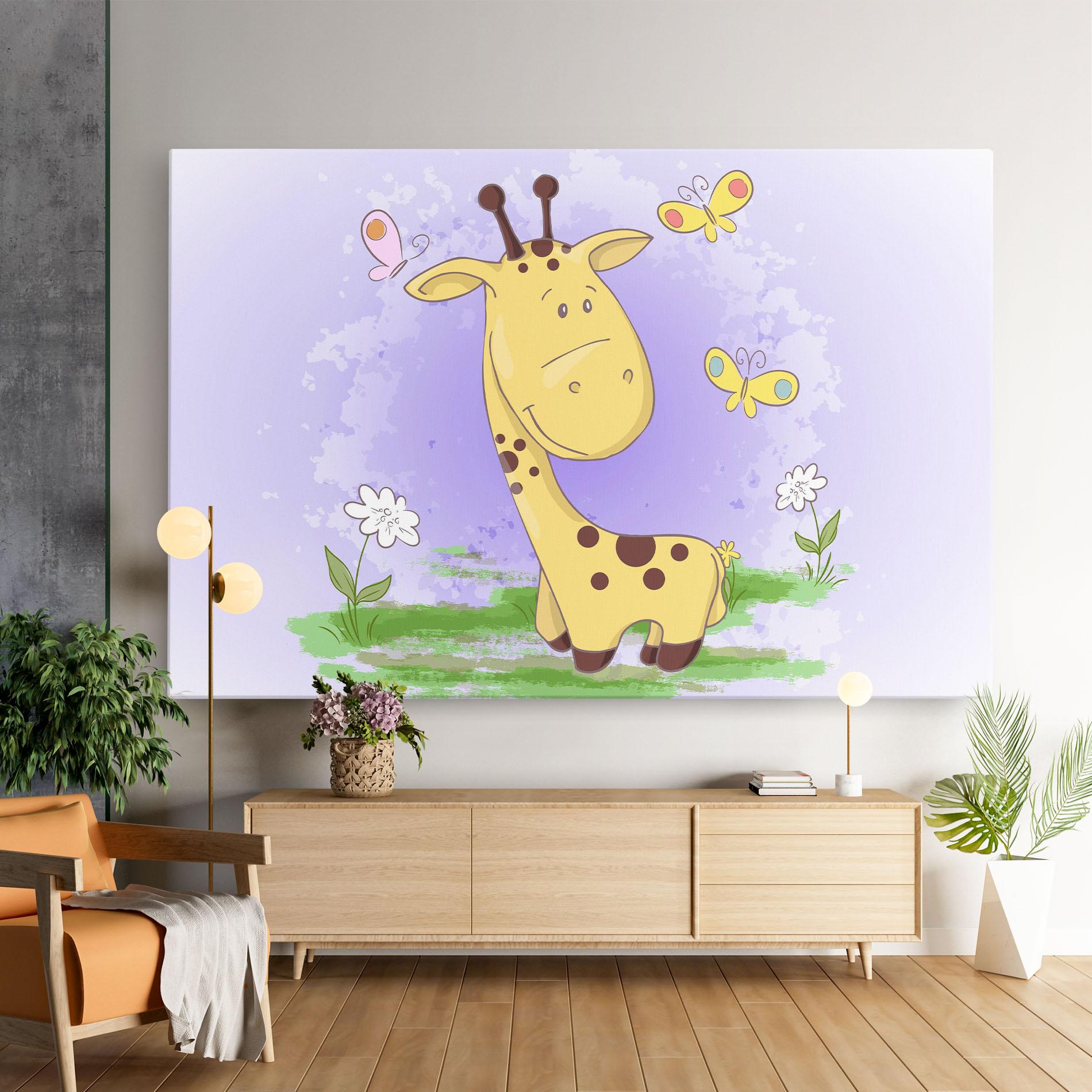 Картина на платно Cute Giraffe mockup 9