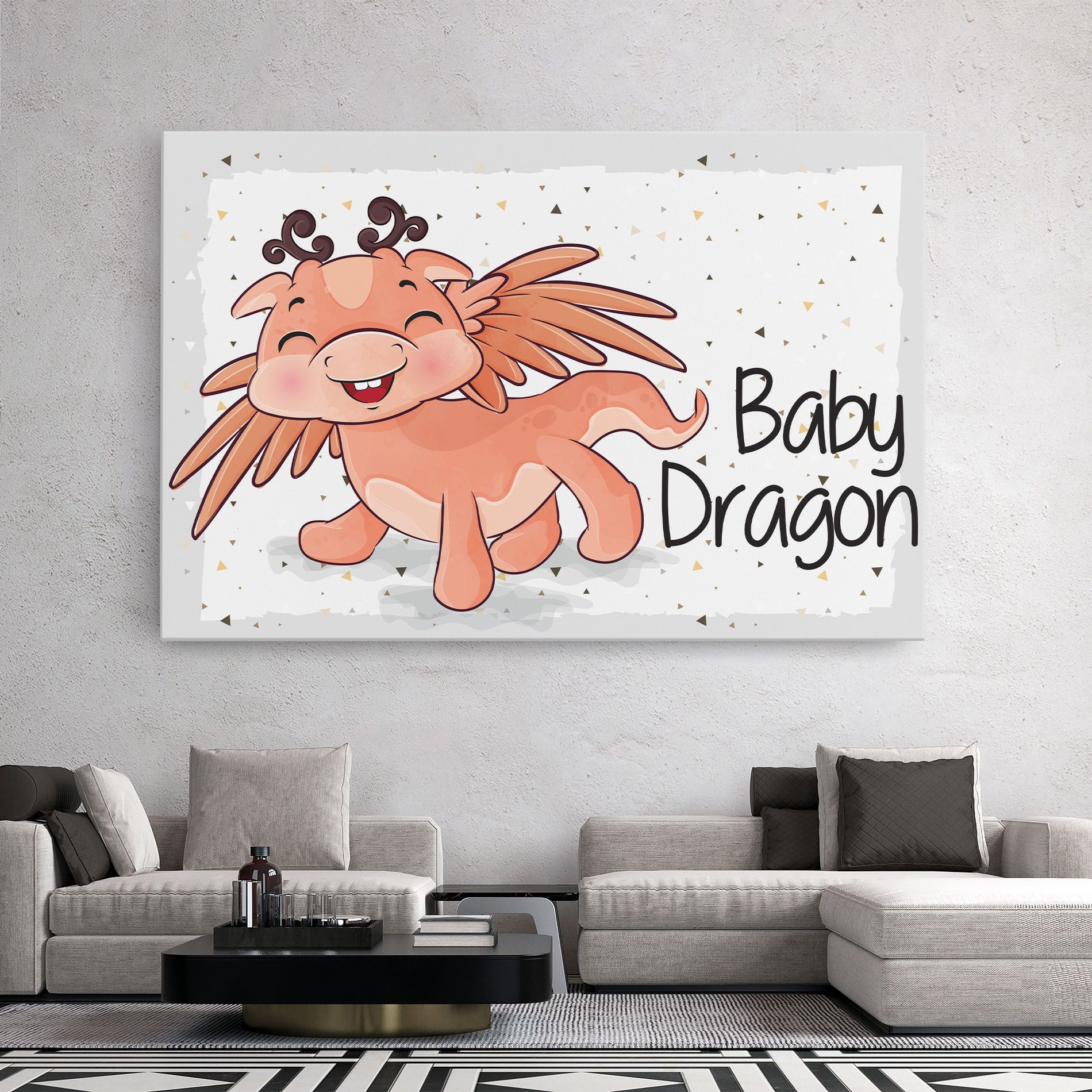 Baby Cute Dragon mockup 2