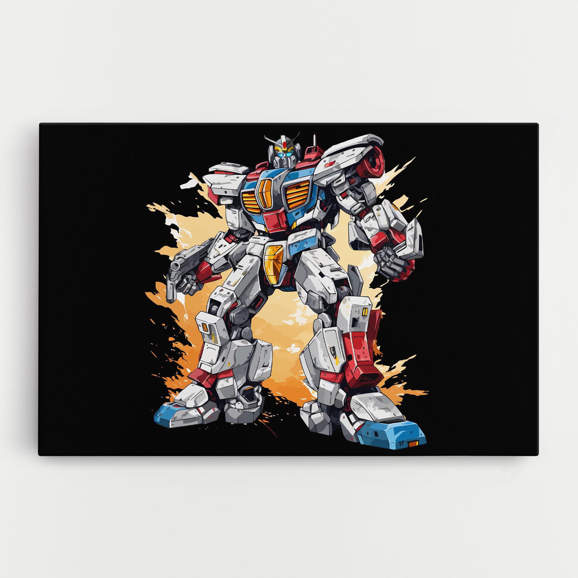 Картина на платно Crazy Robot mockup 0