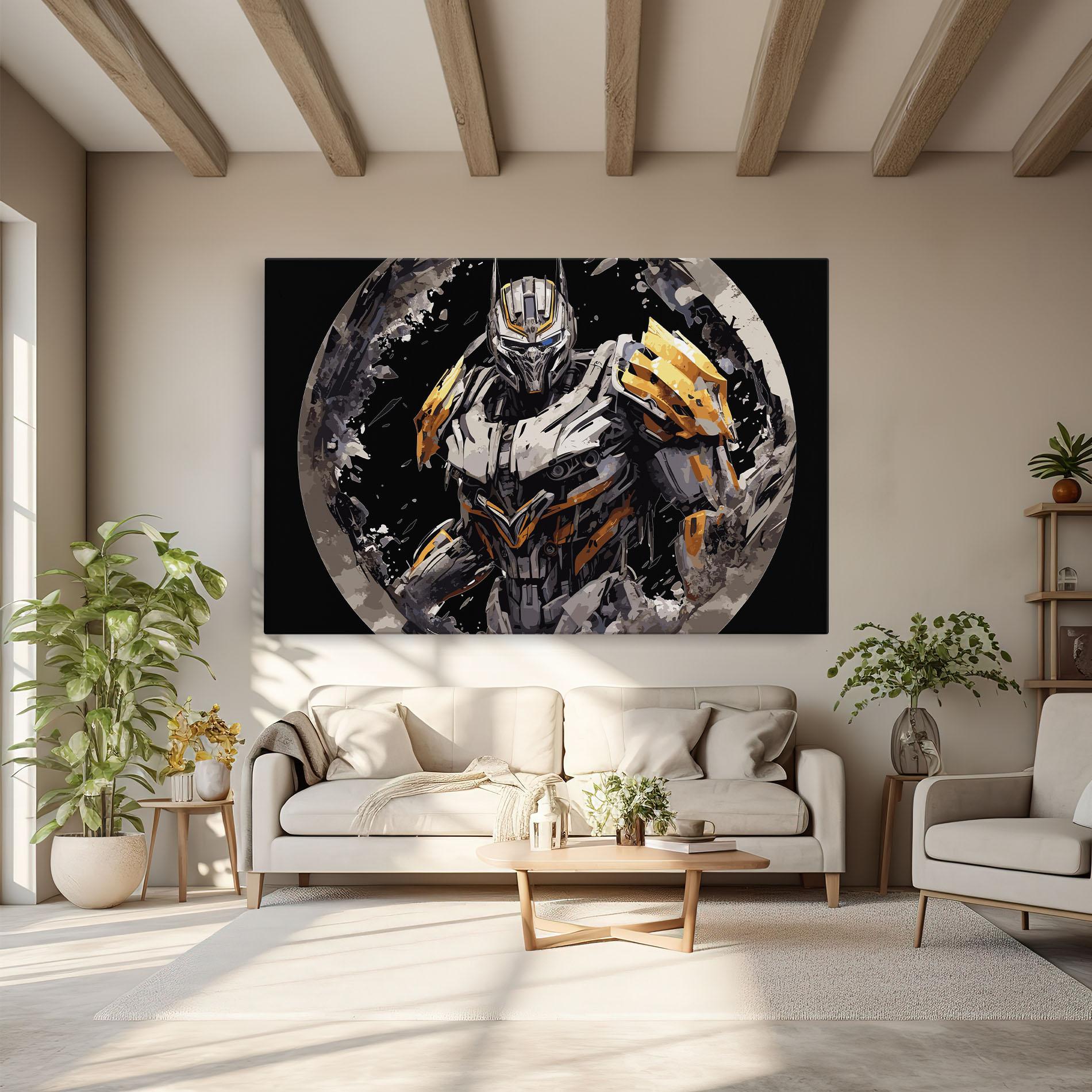 Картина на платно Grey Transformers mockup 6