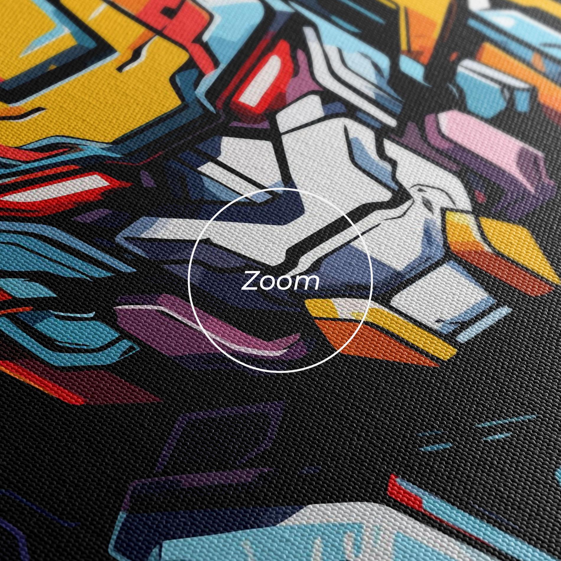 Картина на платно Colorful Robot mockup 3