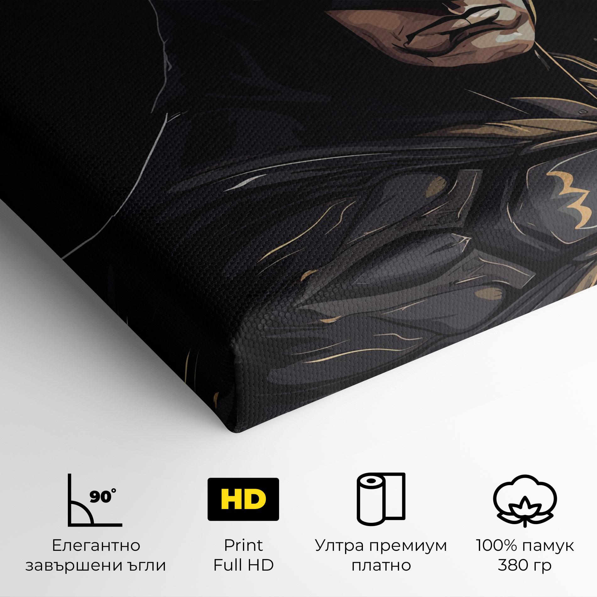 Картина на платно Angry Batman mockup 4