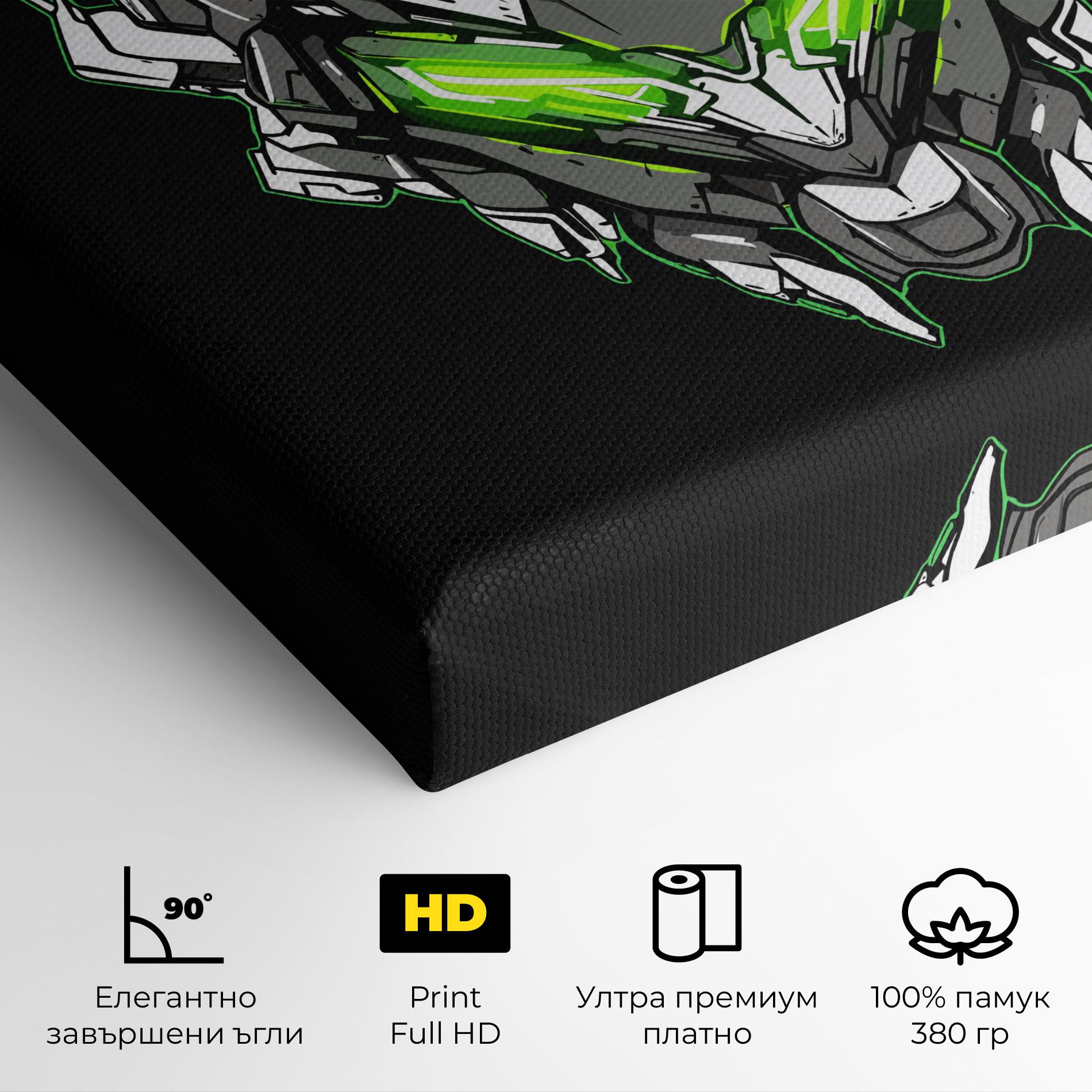 Картина на платно Neon Transformer mockup 4