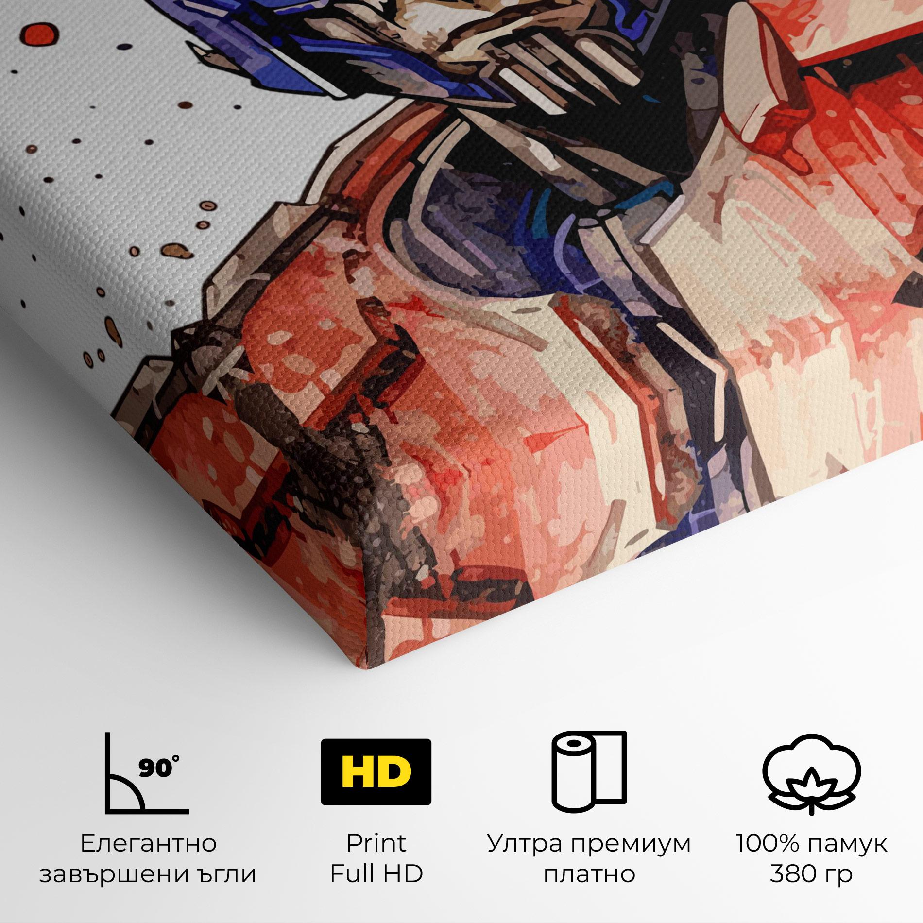 Картина на платно Optimus Prime mockup 4