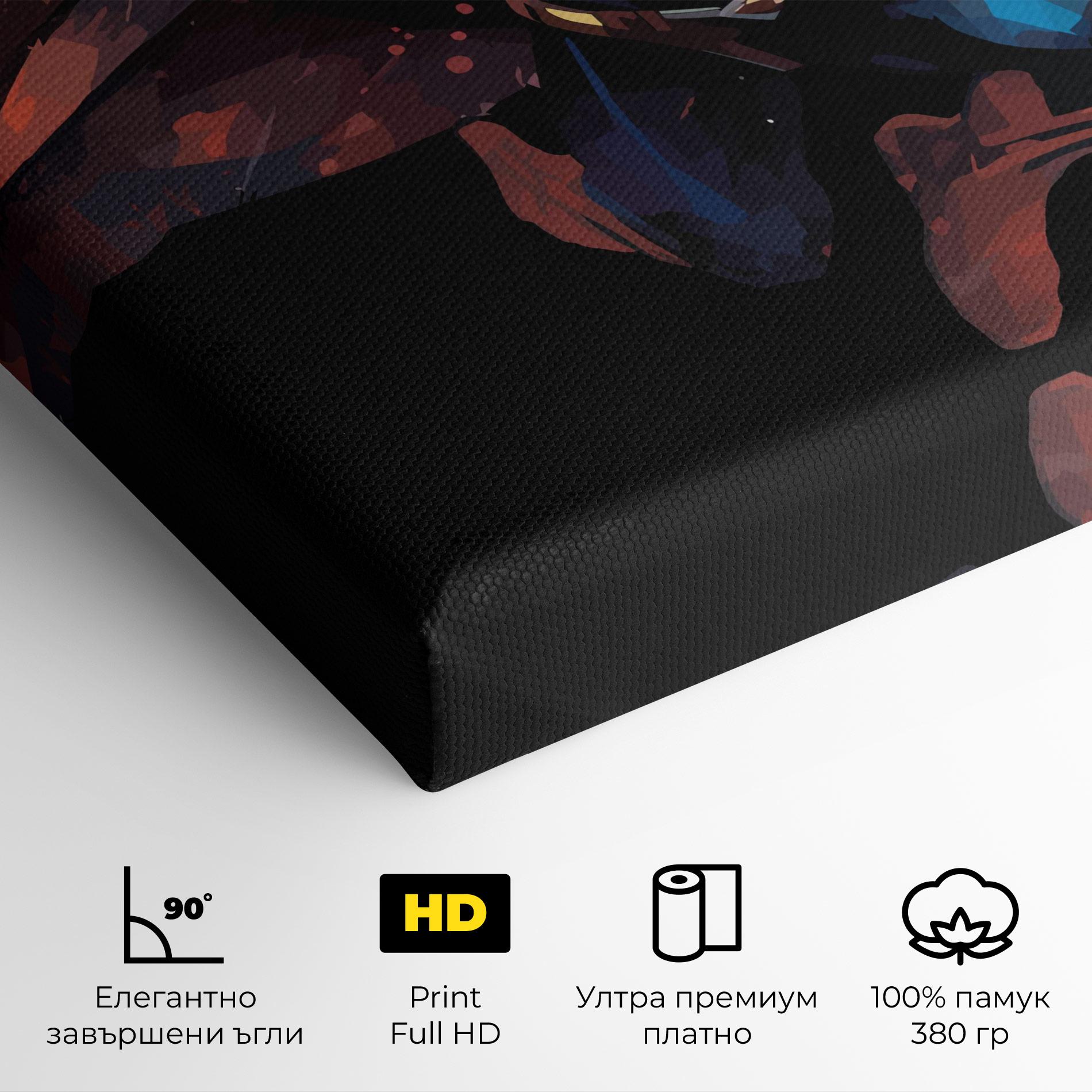 Картина на платно Superman Jump mockup 4