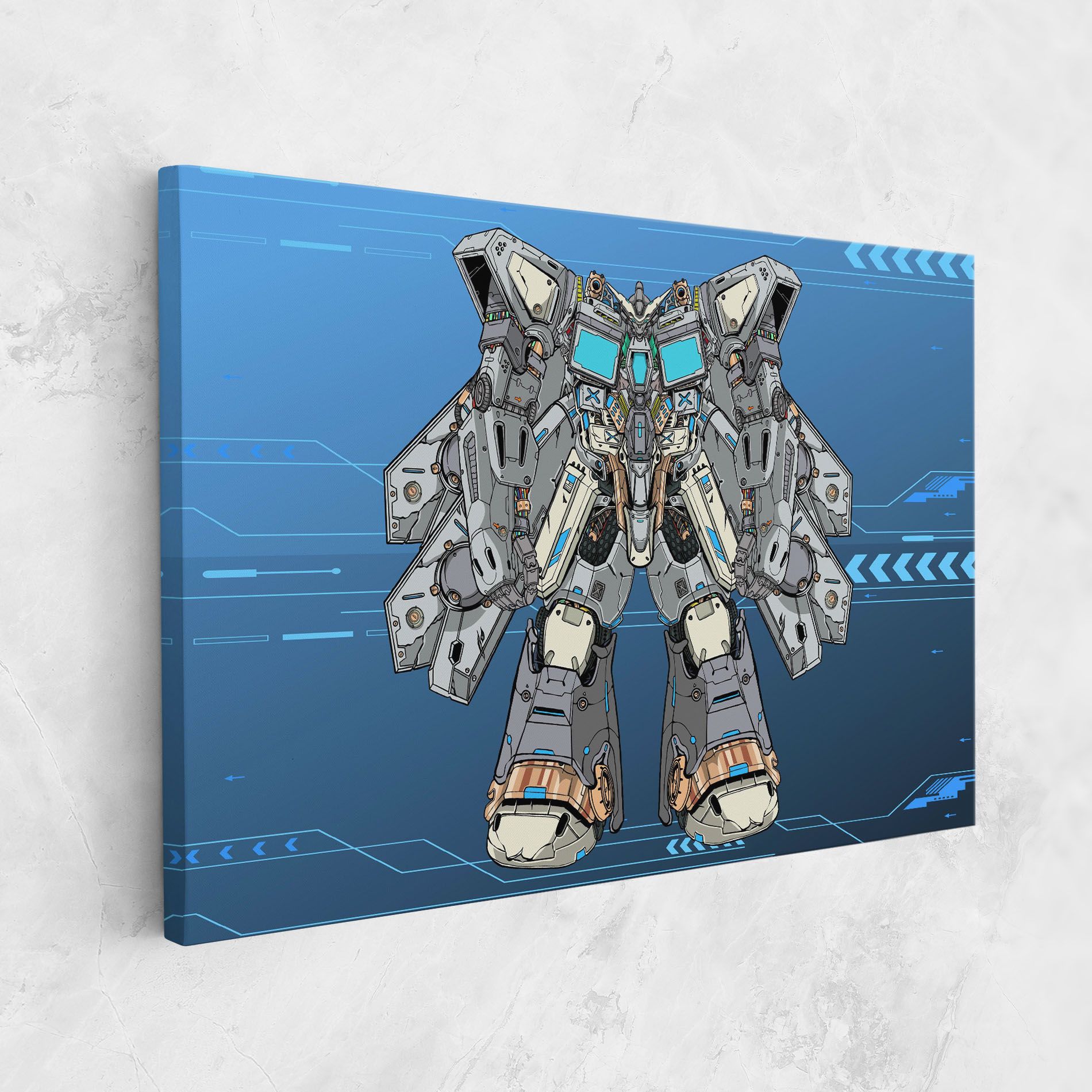 Blue Grey Robot mockup 1