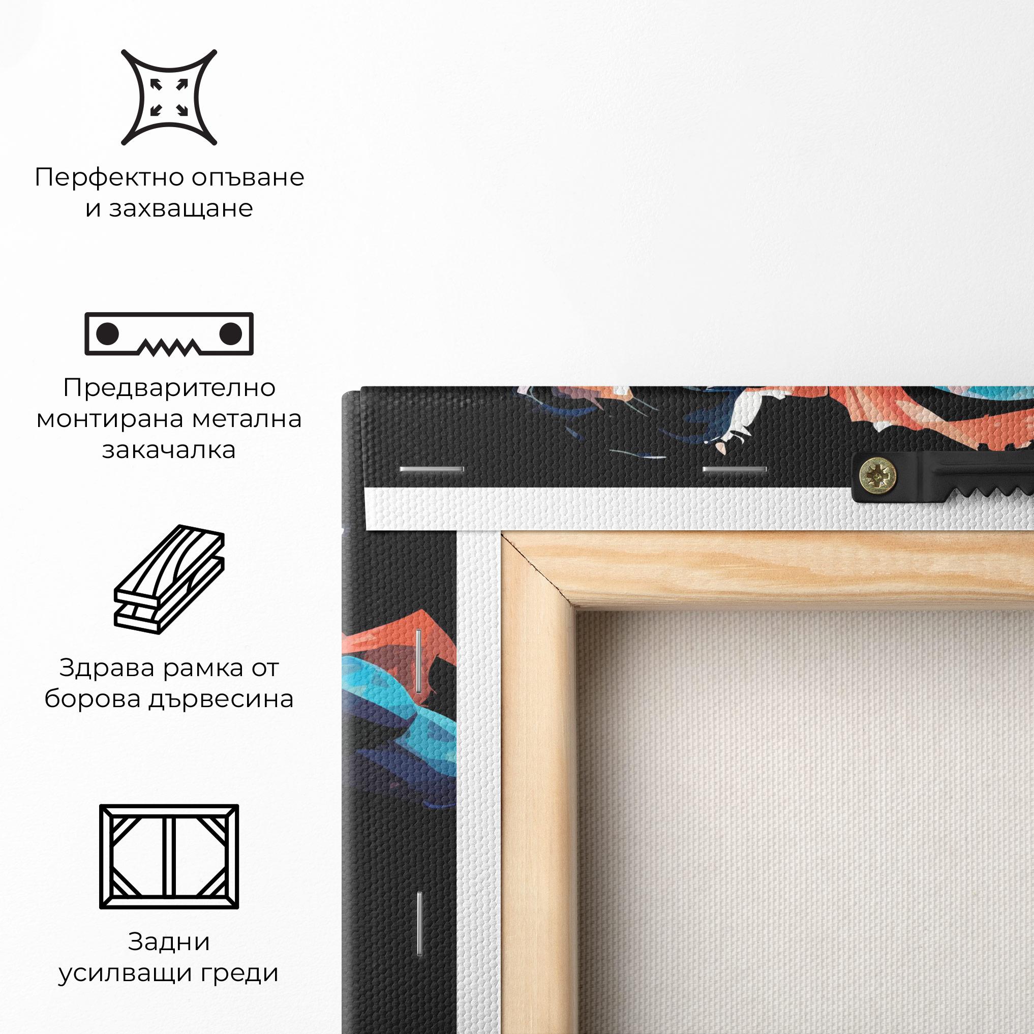 Картина на платно Superman Jump mockup 5