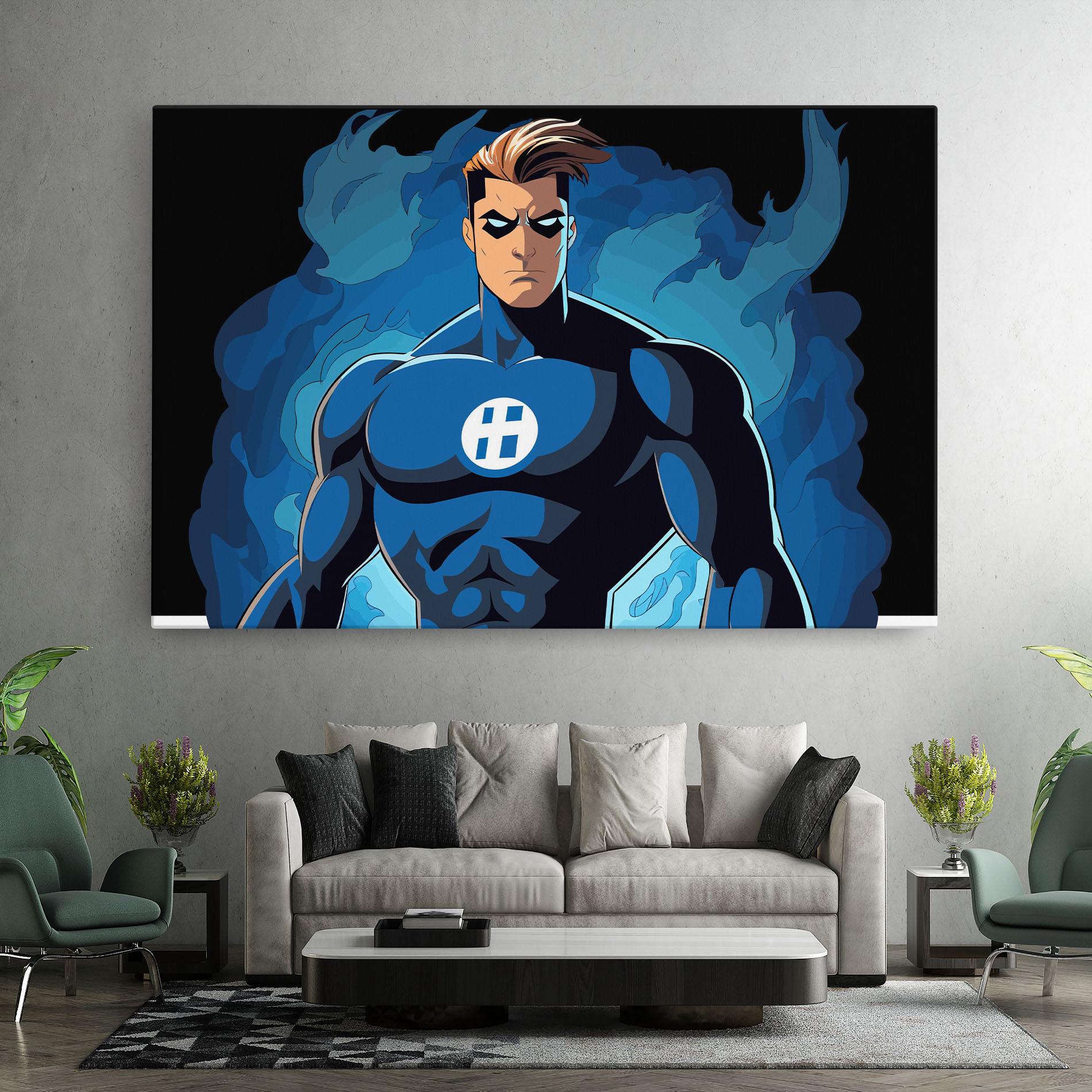 Картина на платно Blue Hero mockup 7