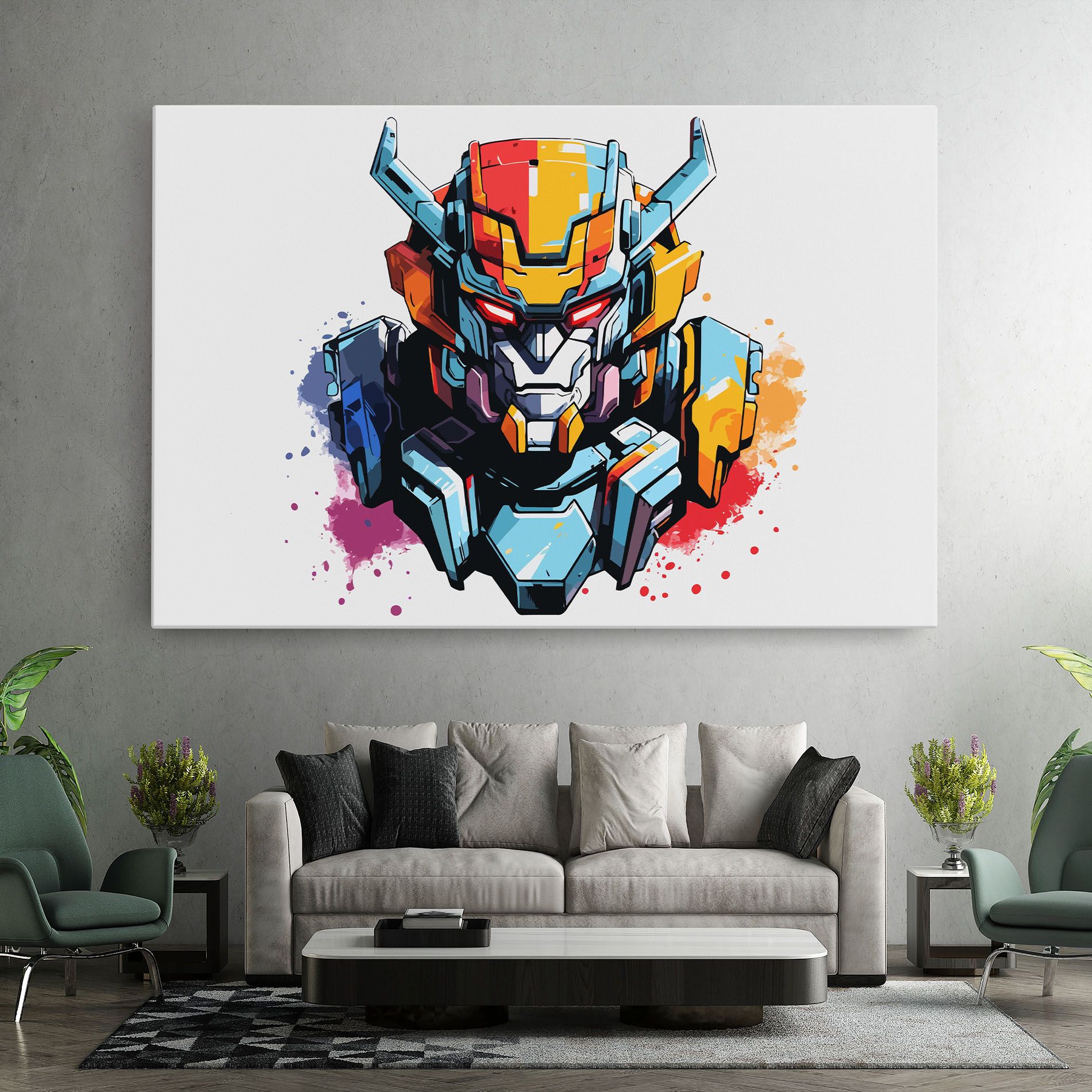 Colorful Robot mockup 7