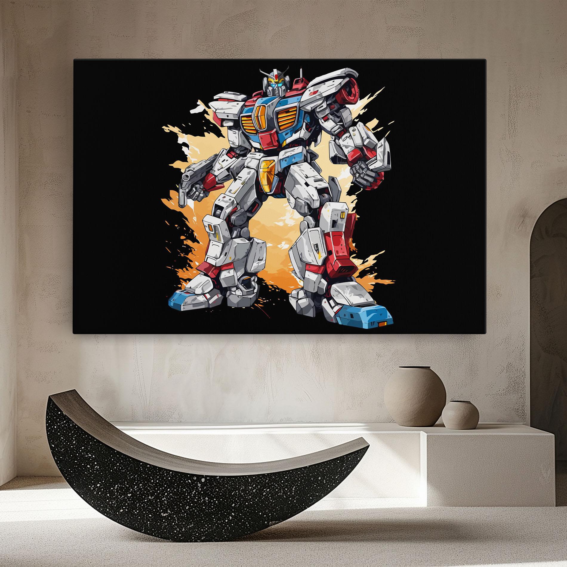 Картина на платно Crazy Robot mockup 8