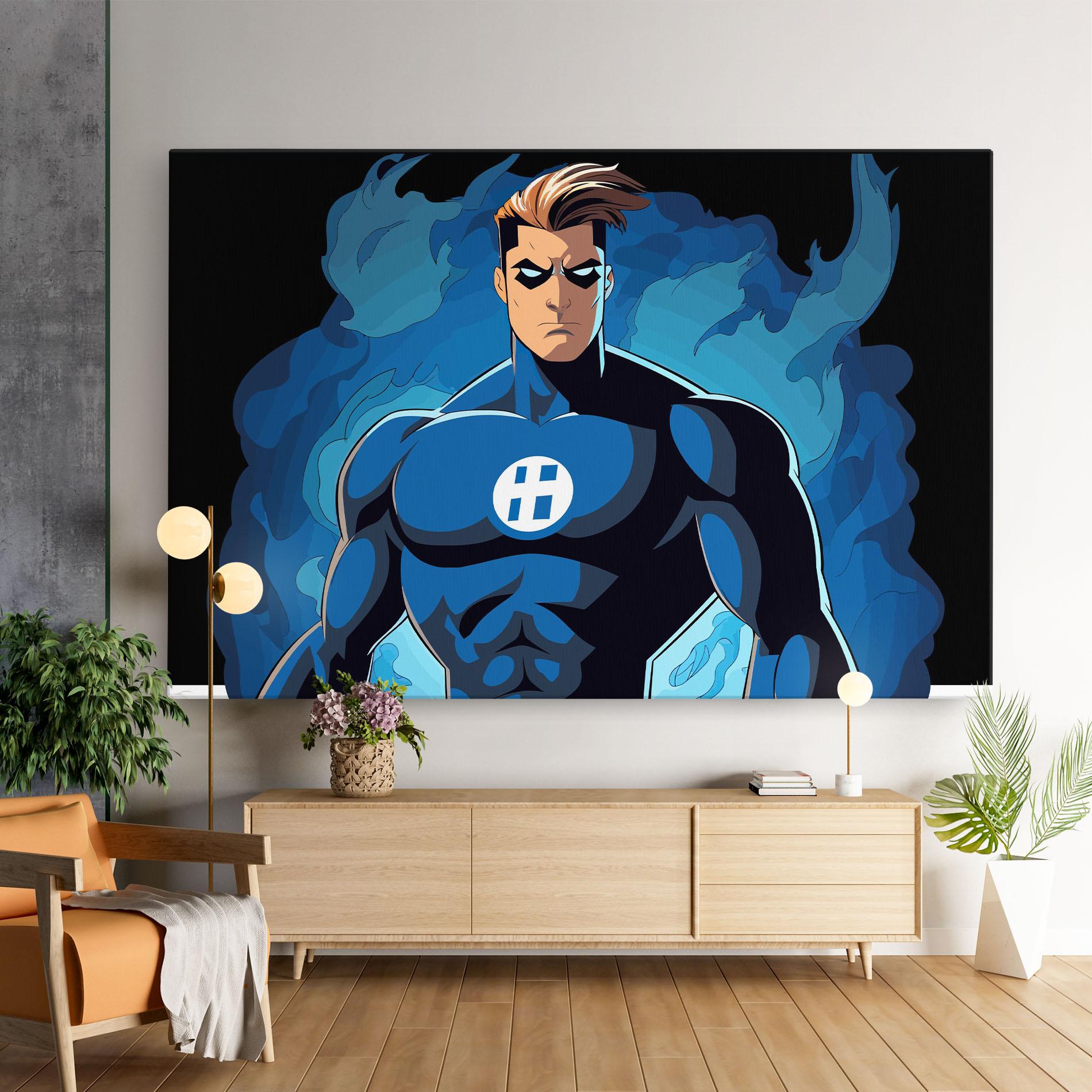 Картина на платно Blue Hero mockup 9