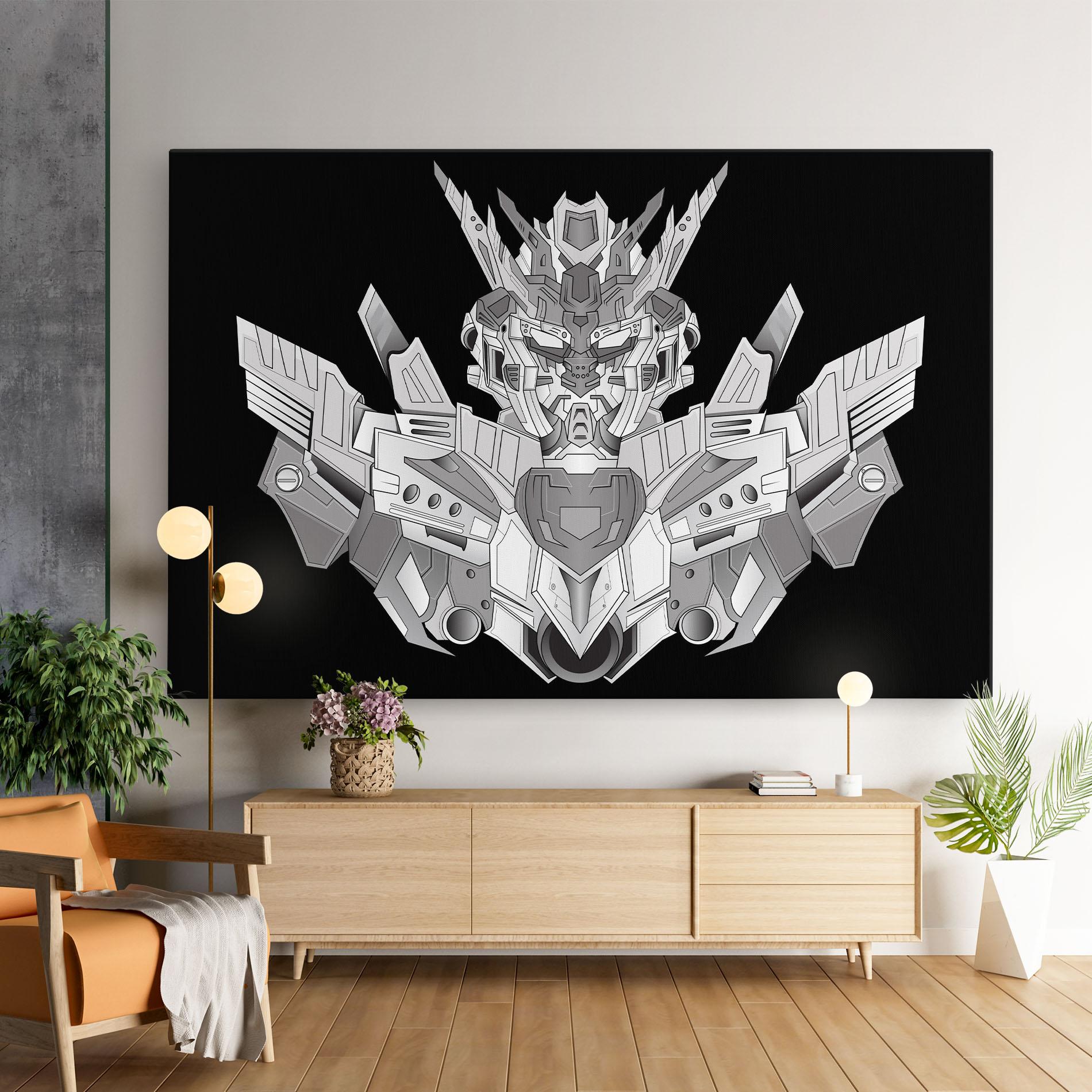 Картина на платно Grey Robot mockup 9