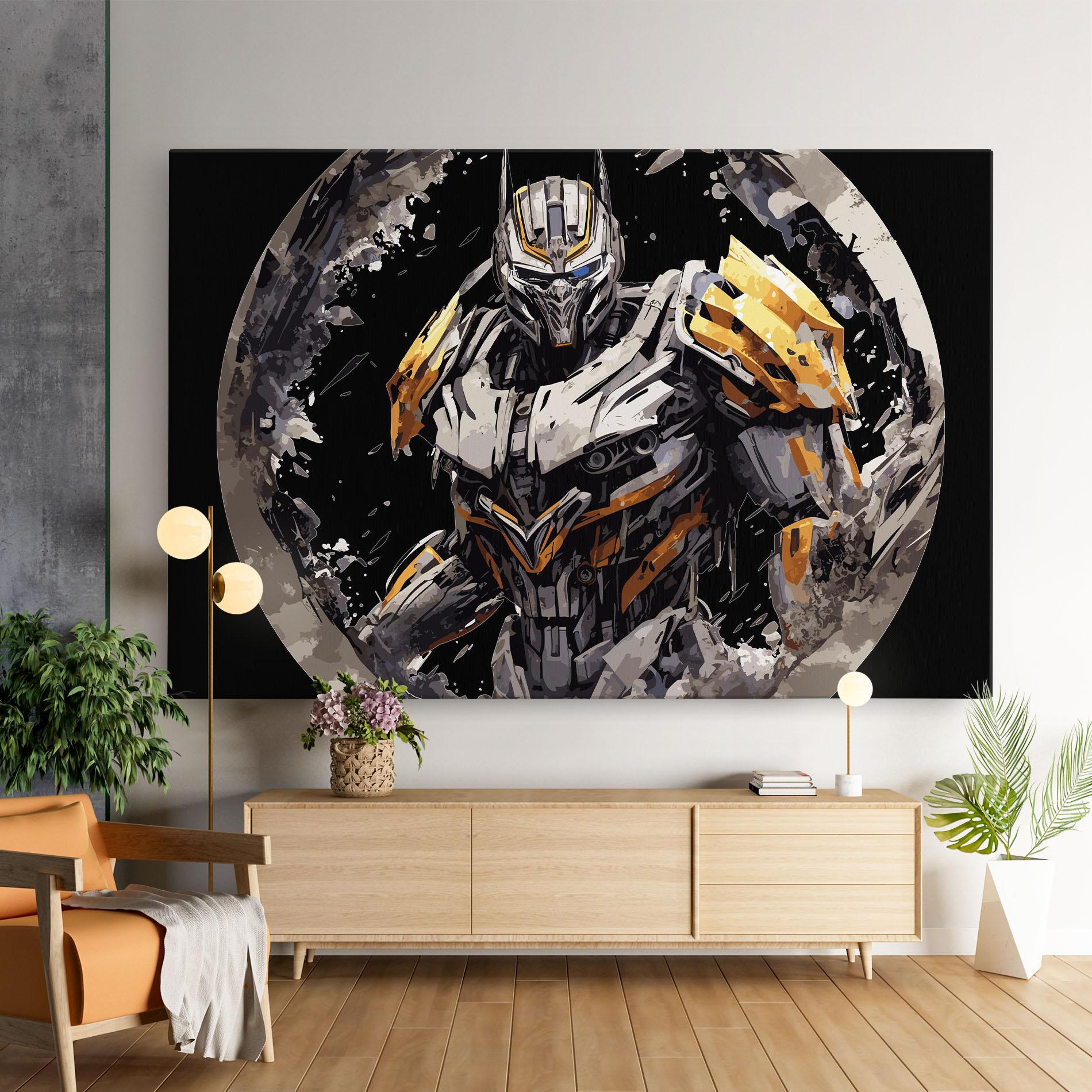Картина на платно Grey Transformers mockup 9