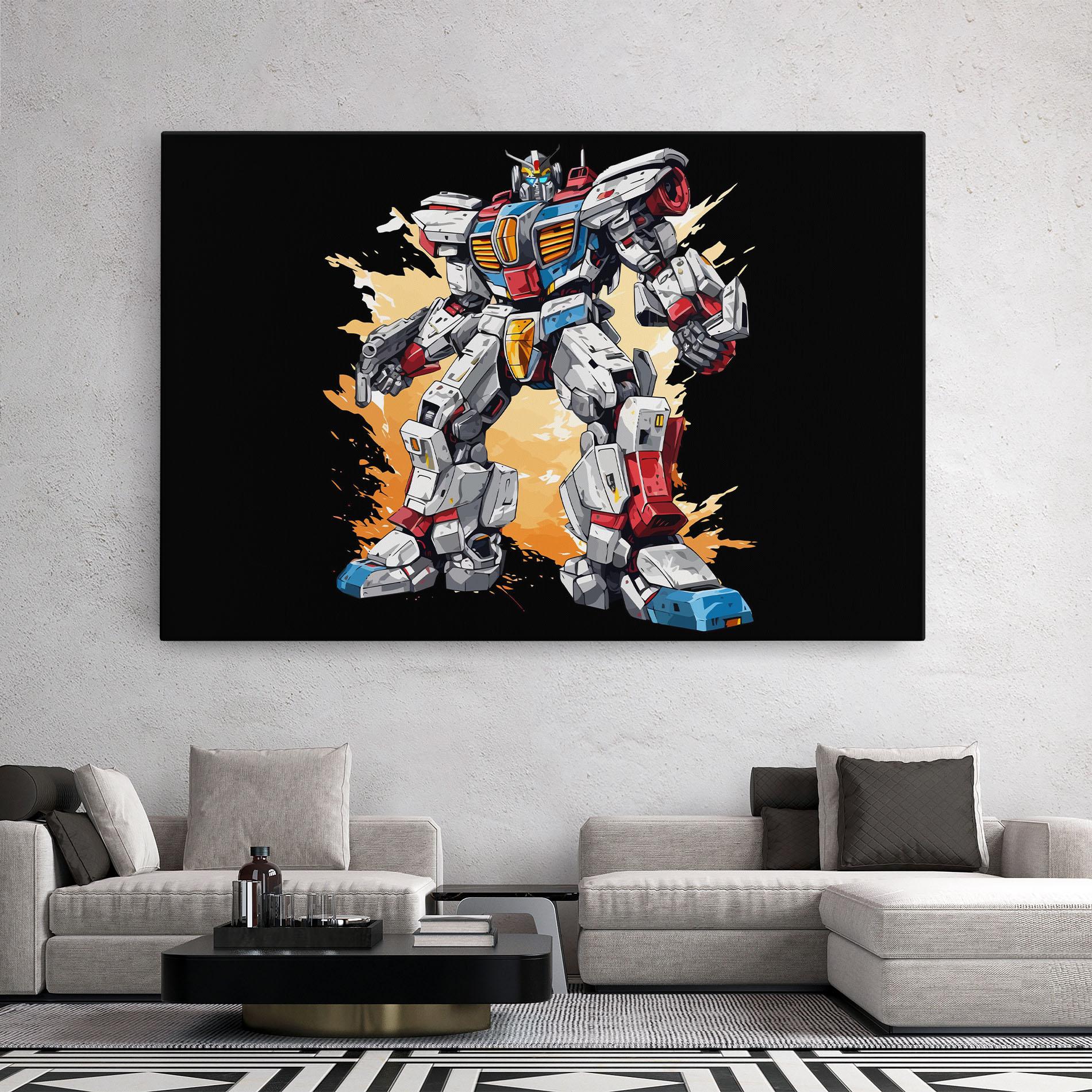 Картина на платно Crazy Robot mockup 2