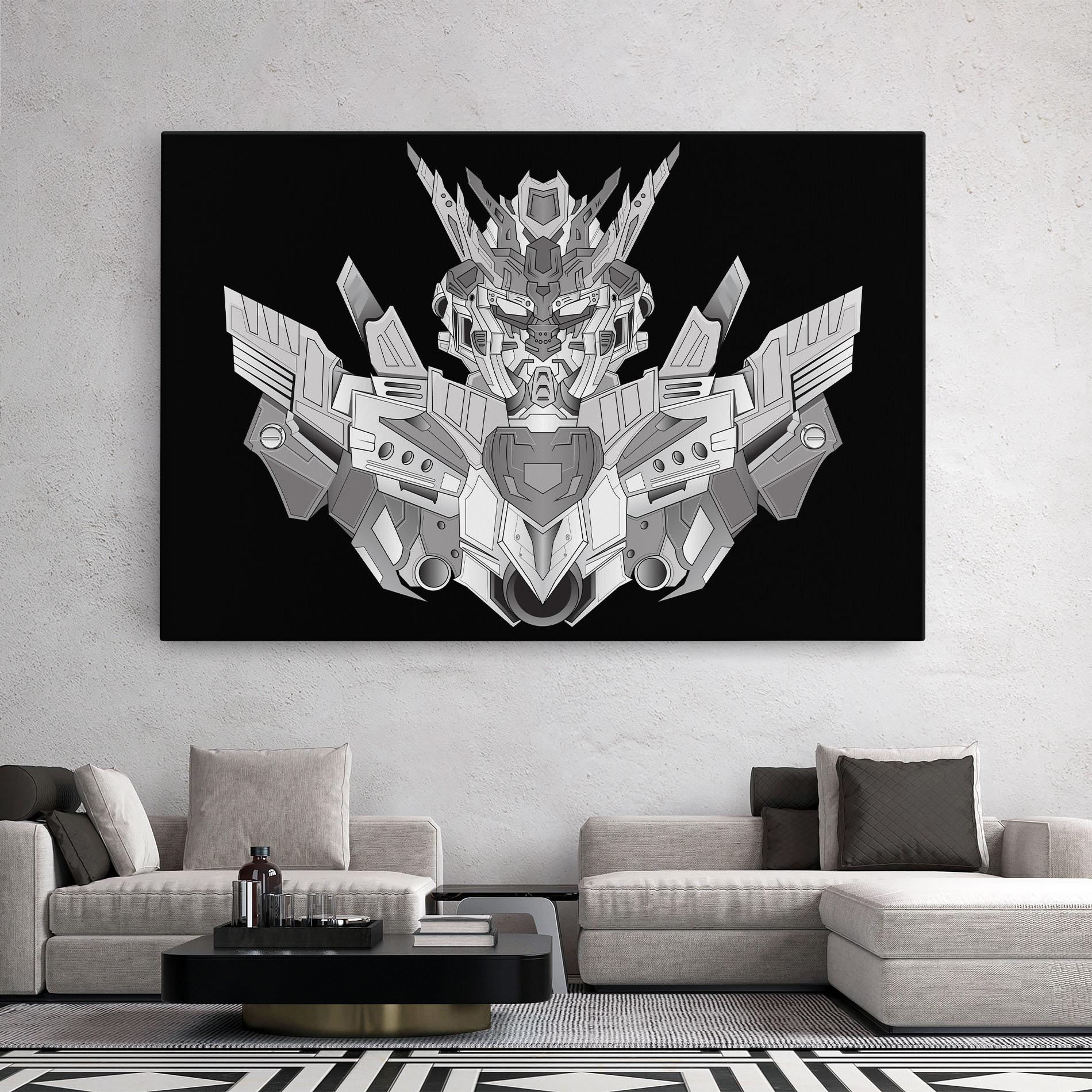 Картина на платно Grey Robot mockup 2