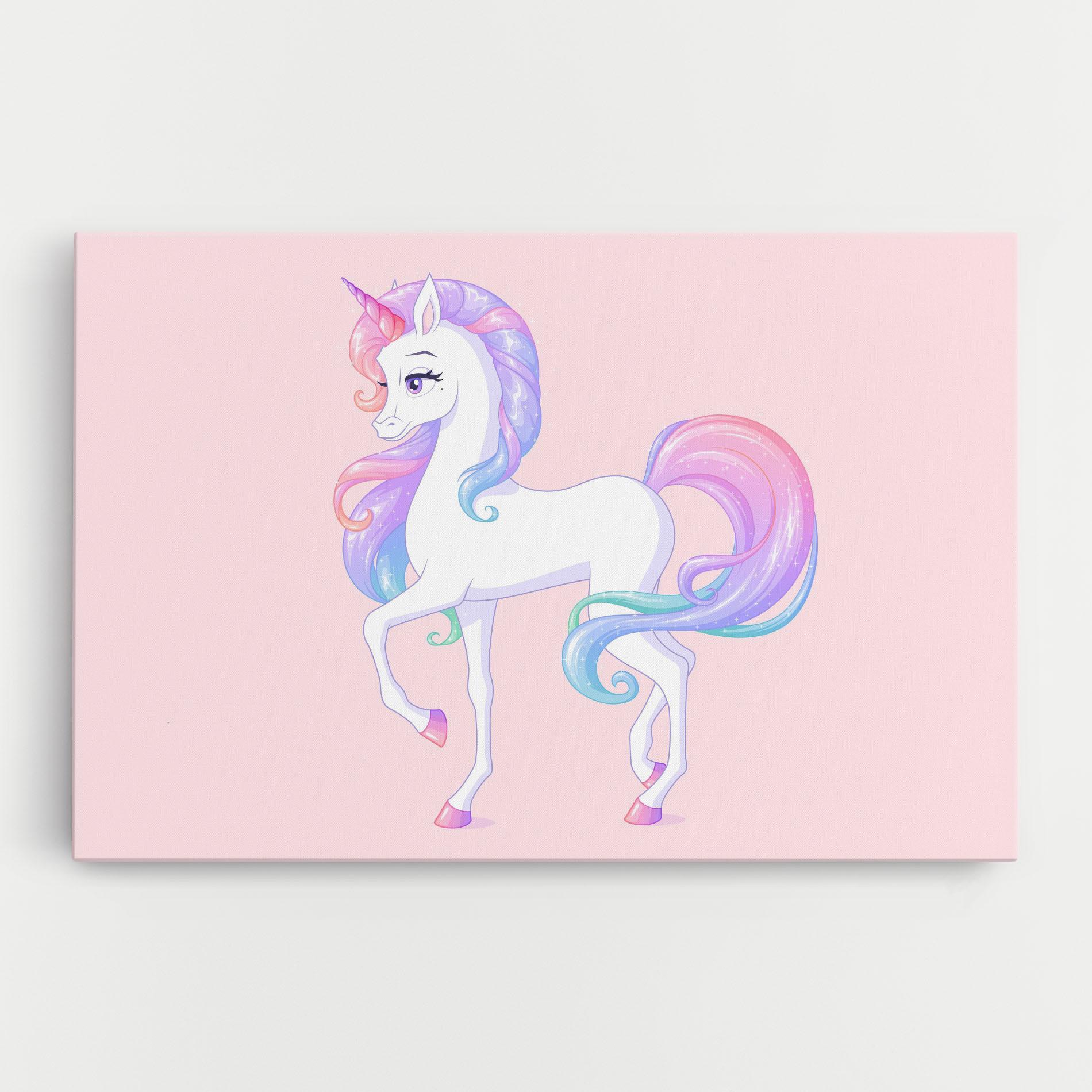 Картина на платно Beautiful Unicorn mockup 0
