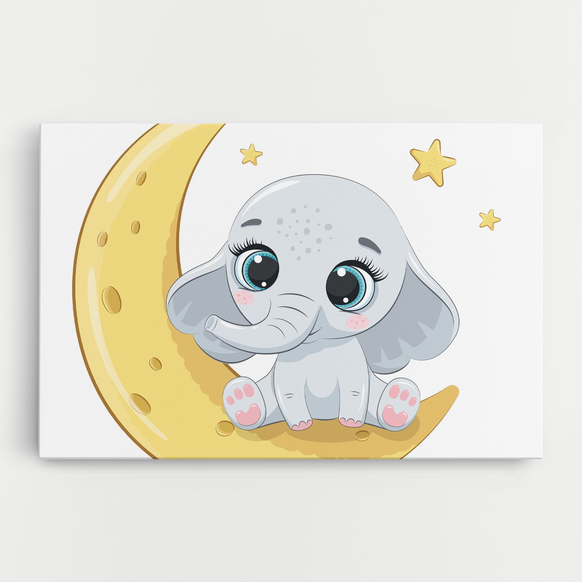 Cute Elephant Moon mockup 0