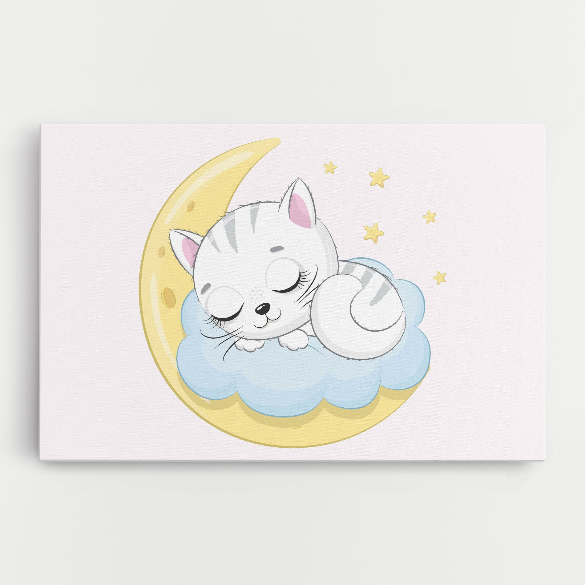 Moon Cat Sleeping mockup 0
